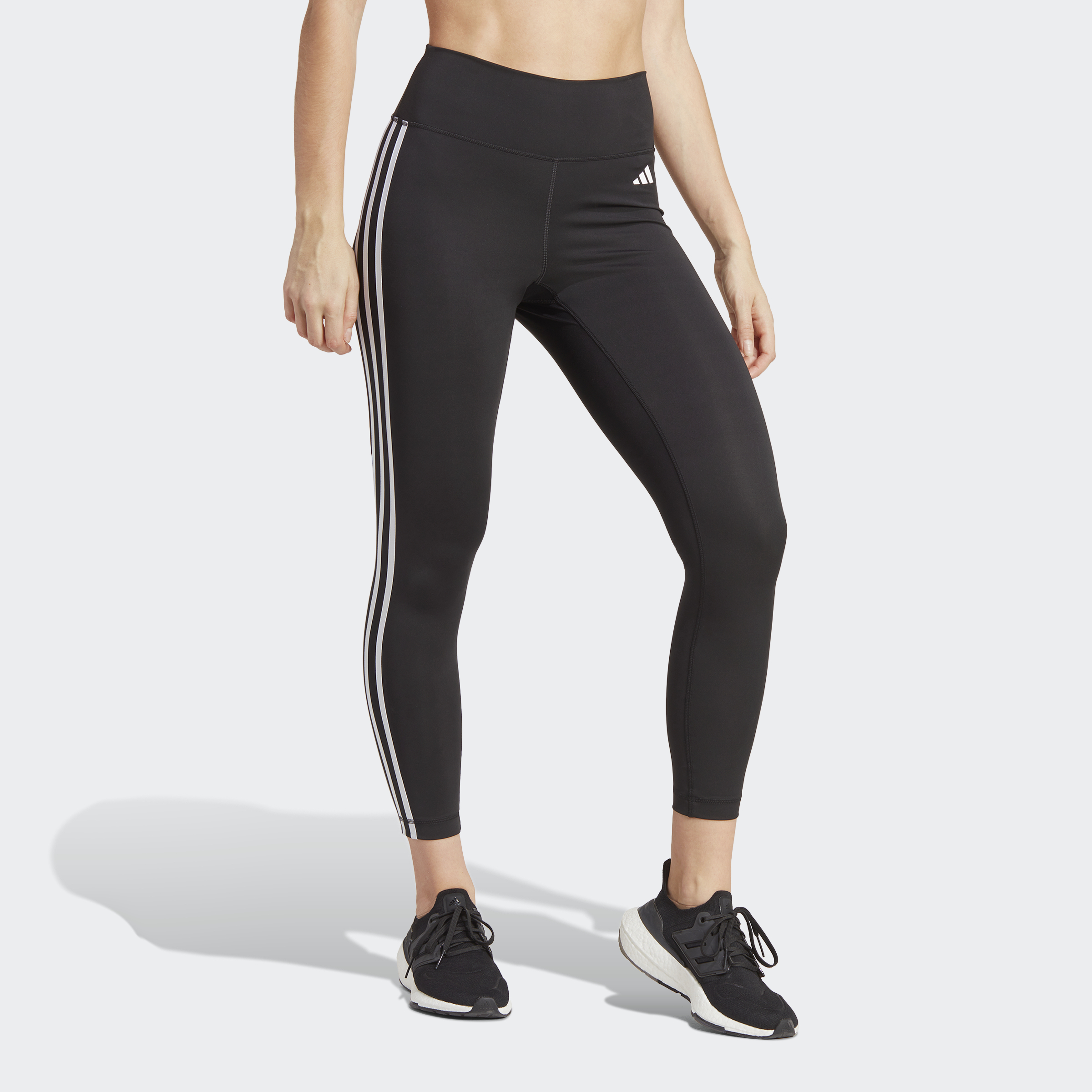 Trainingstights »TRAIN ESSENTIALS 3-STREIFEN HIGH-WAISTED«, (1 tlg.), (atmungsaktiv,...