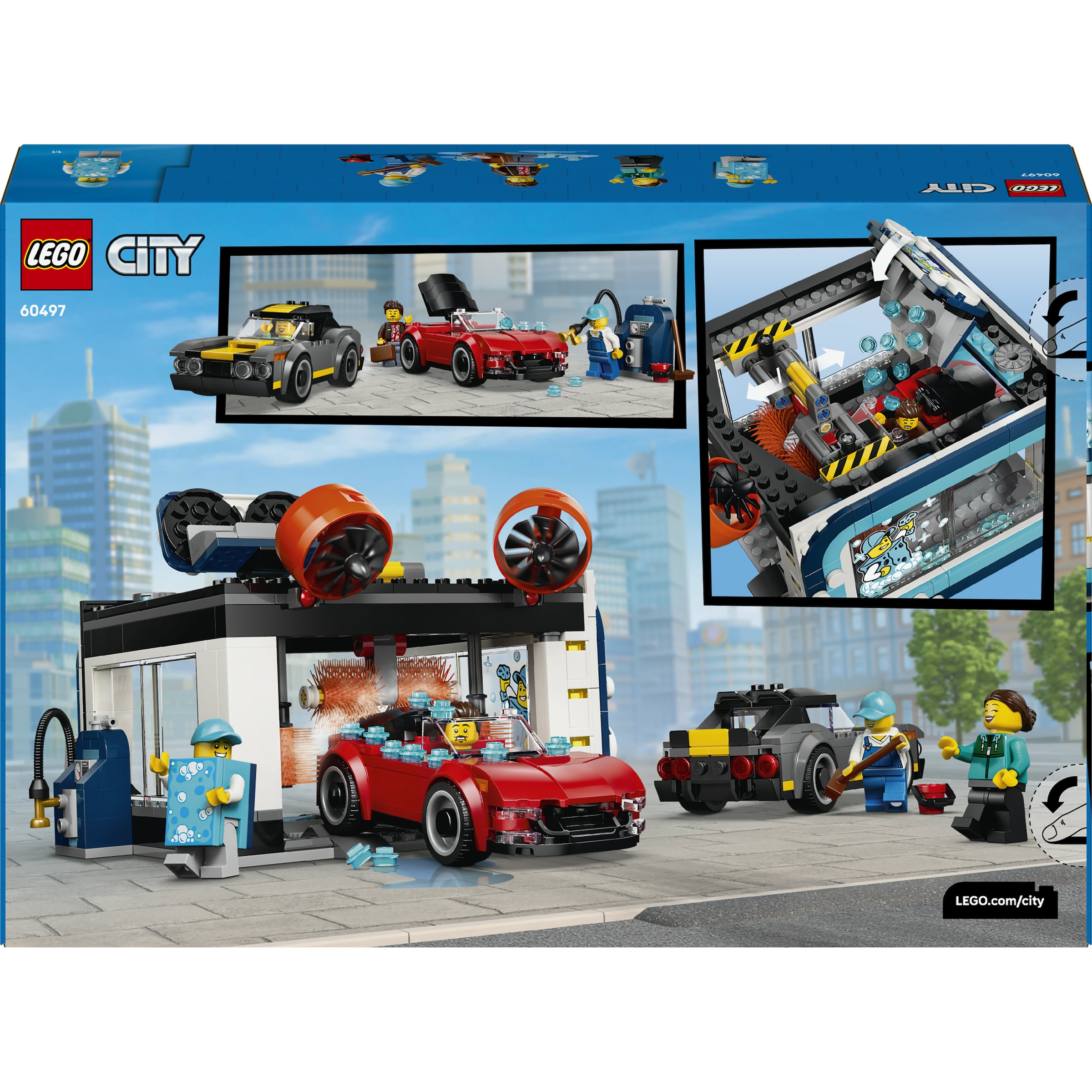 LEGO® Konstruktionsspielsteine »Waschstraße (60497), LEGO City« Made in Europe