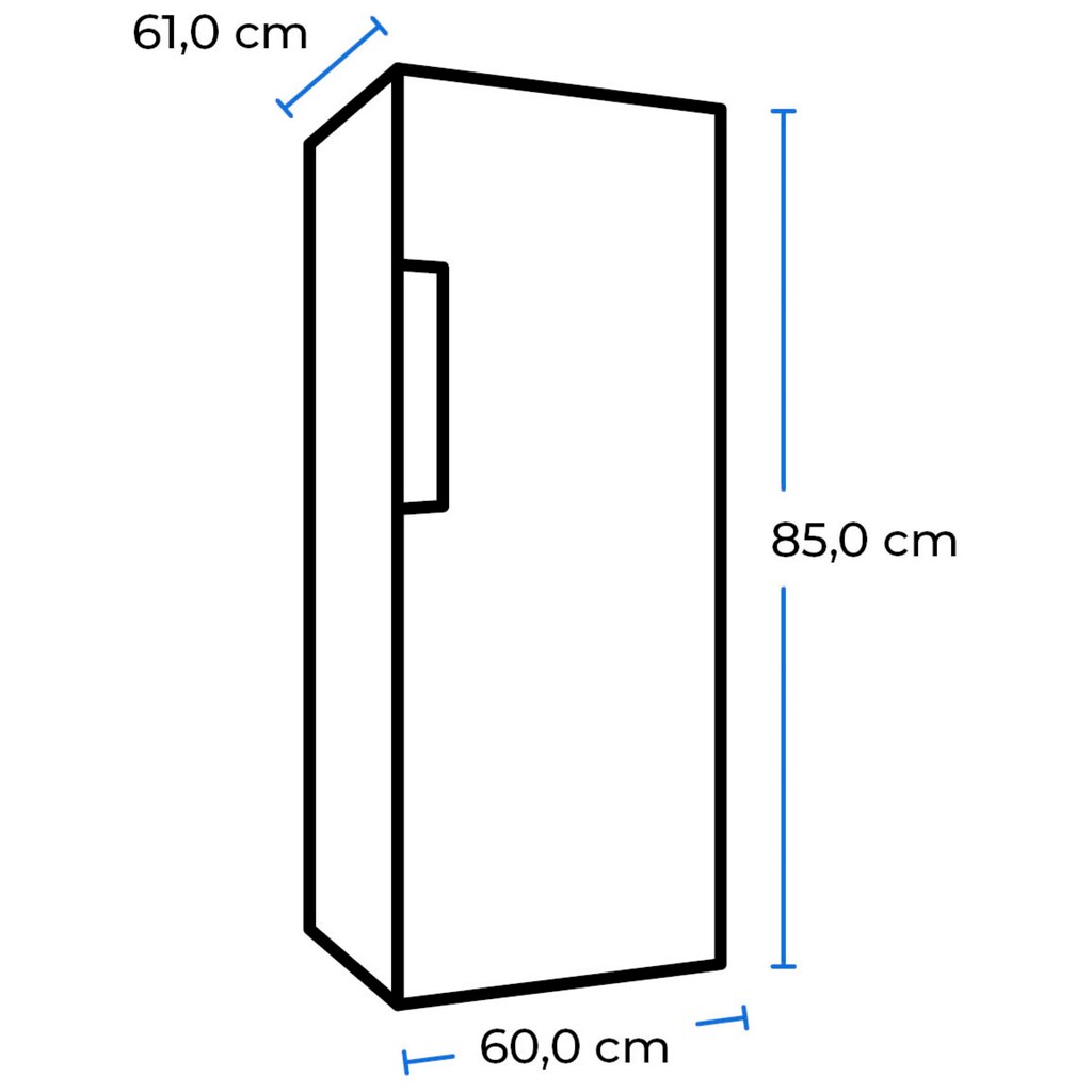 exquisit Kühlschrank, KS18-4-H-170E weiss, 85,0 cm hoch, 60,0 cm breit, 136 L Volumen, 4 Sterne Gefrieren