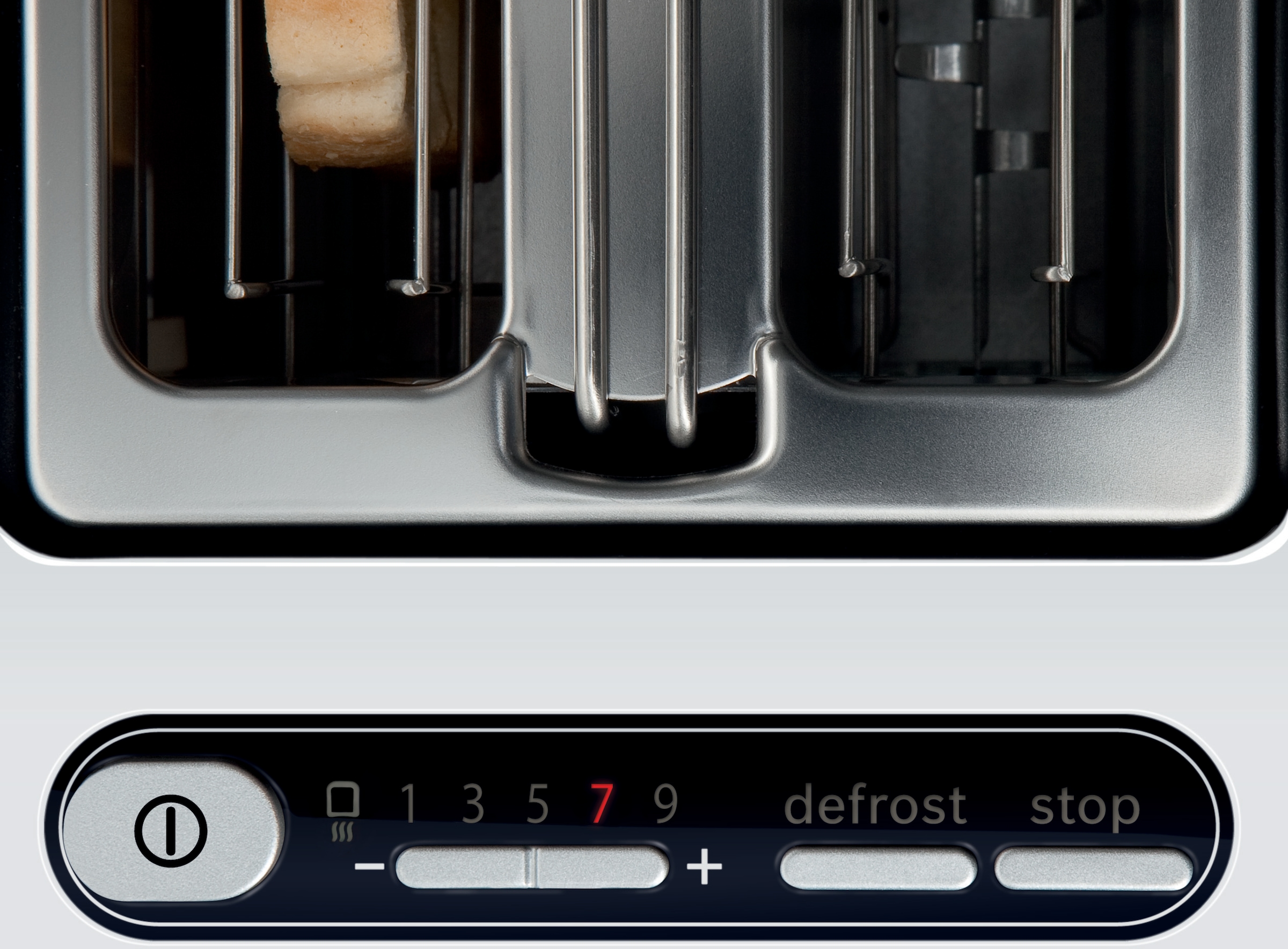 BOSCH Toaster »Styline TAT8611N, integrierter Brötchenaufsatz, Liftfunktion,«, 860 W, Auftaufunktion, Abschaltautomatik, Brotzentrierung, Edelstahl/weiß