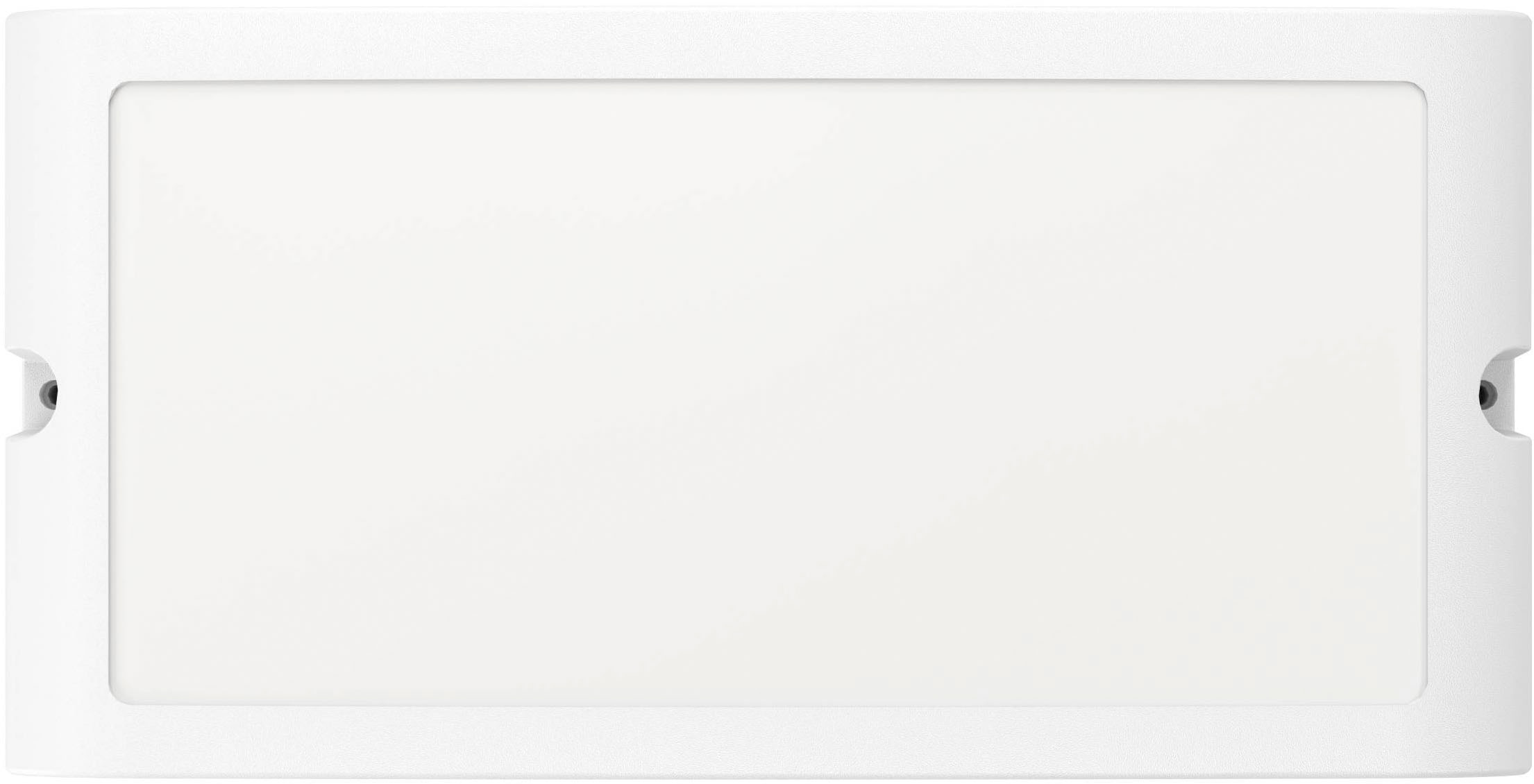 EGLO Wandleuchte »Camarda Wandlampe, rechteckige Außenleuchte, Außenwandleuchte, IP54« LED-Modul 1 Stk. Neutralweiß Wand-/Deckenleuchte - L22 x H11 x AL9 cm - weiß - 10,5W inkl.