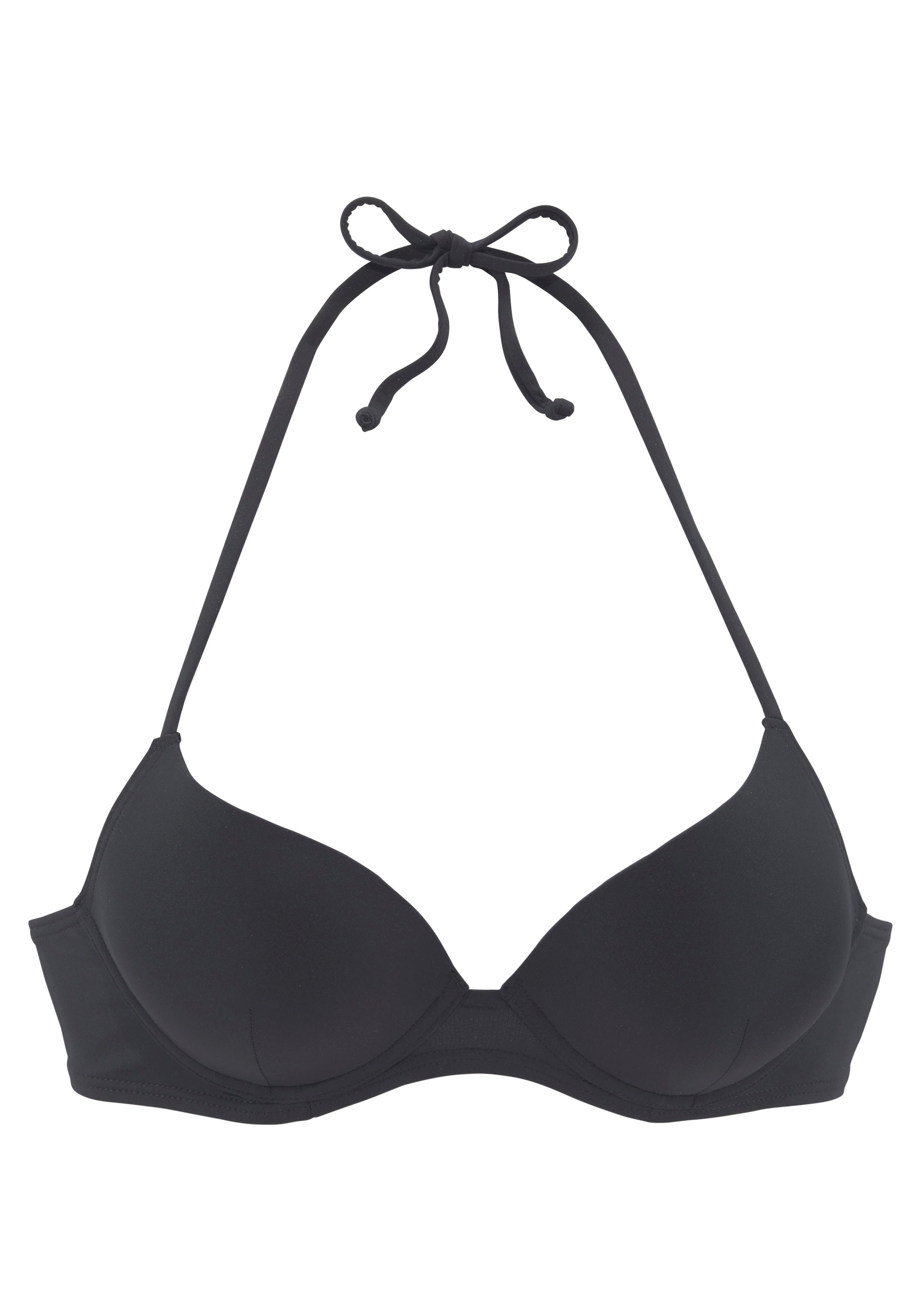 LASCANA Push-Up-Bikini-Top »Shiva«, in trendiger Unifarbe