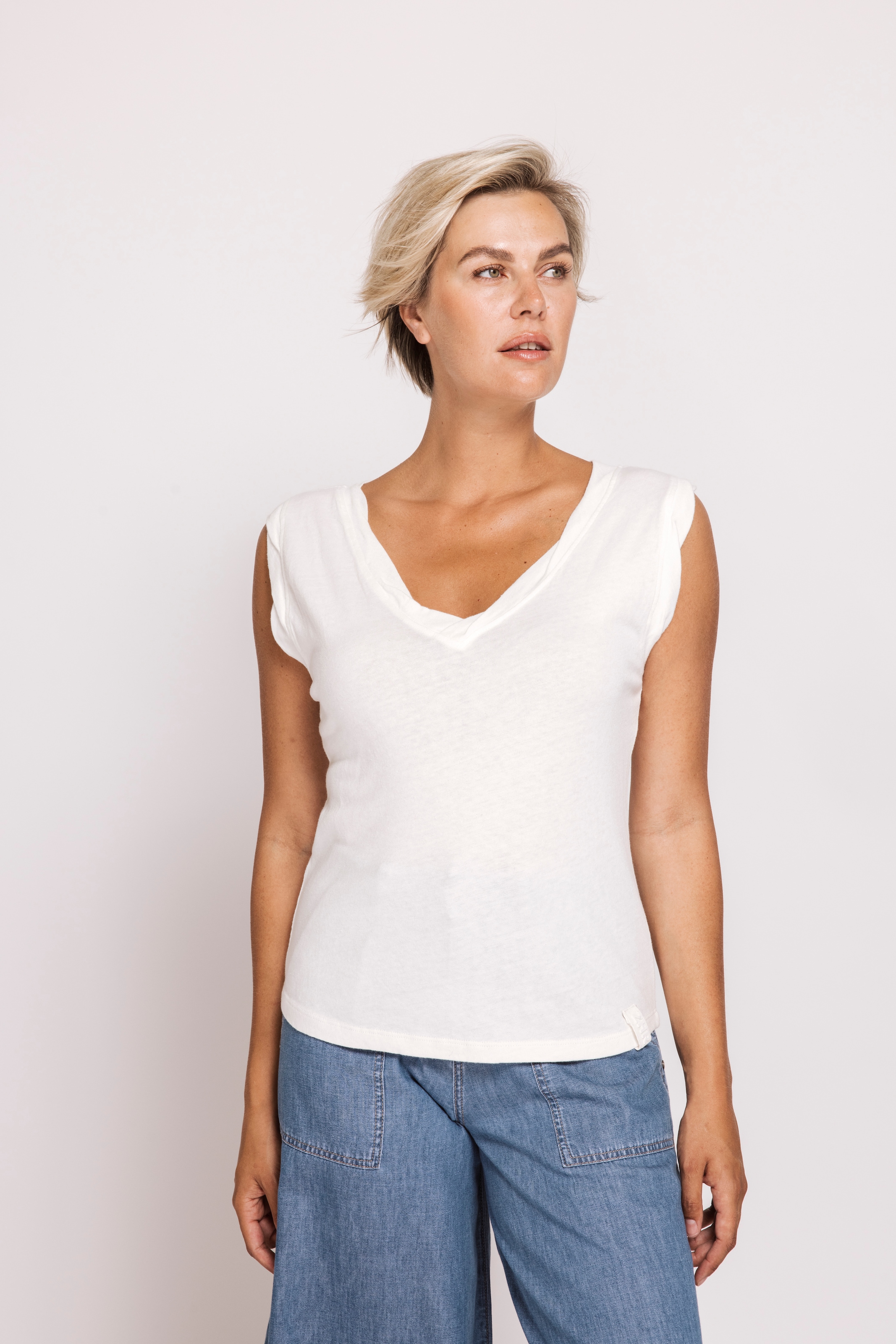 Zhrill Shirttop »ZHASHA« mit gewellten Abschlüssen