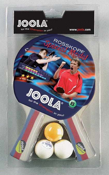 Joola Tischtennisschläger »Rossi«, (Packung, 5 tlg., mit Bällen)