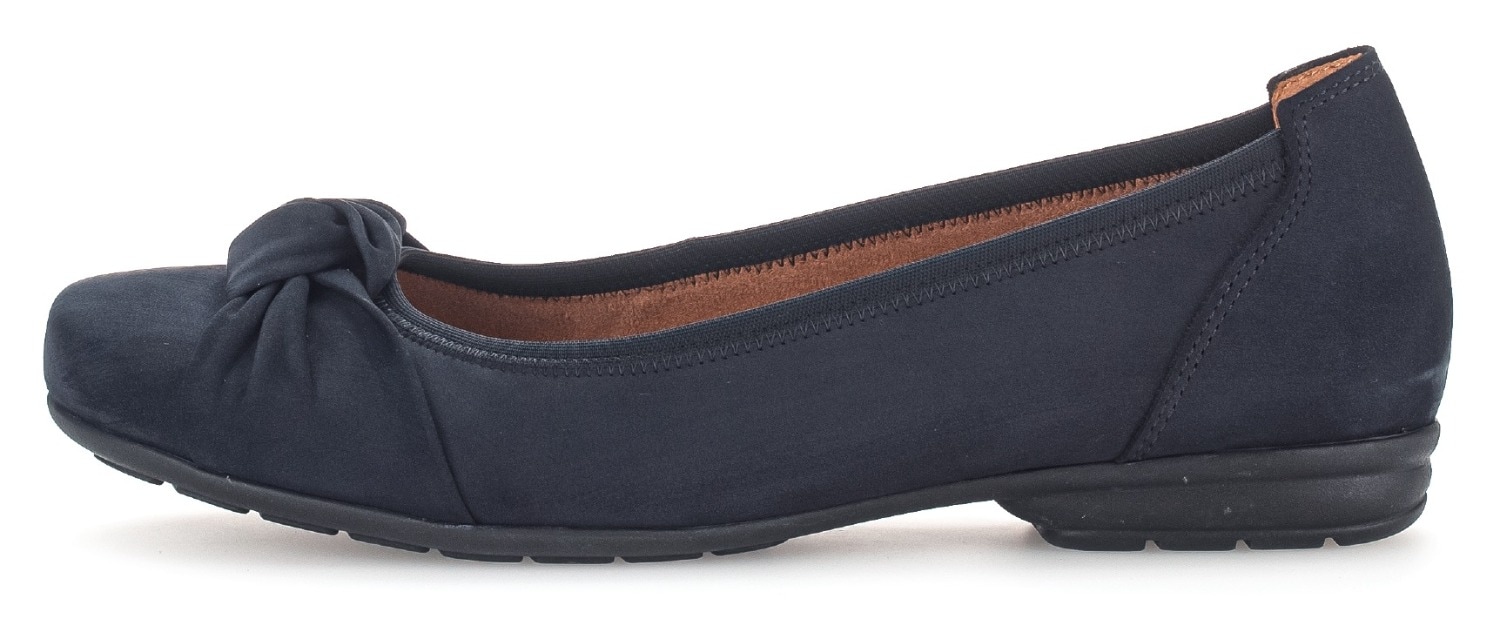 Gabor Ballerina »FLORENZ«  Business Schuhe, Slipper mit modischem Knoten, Weite G