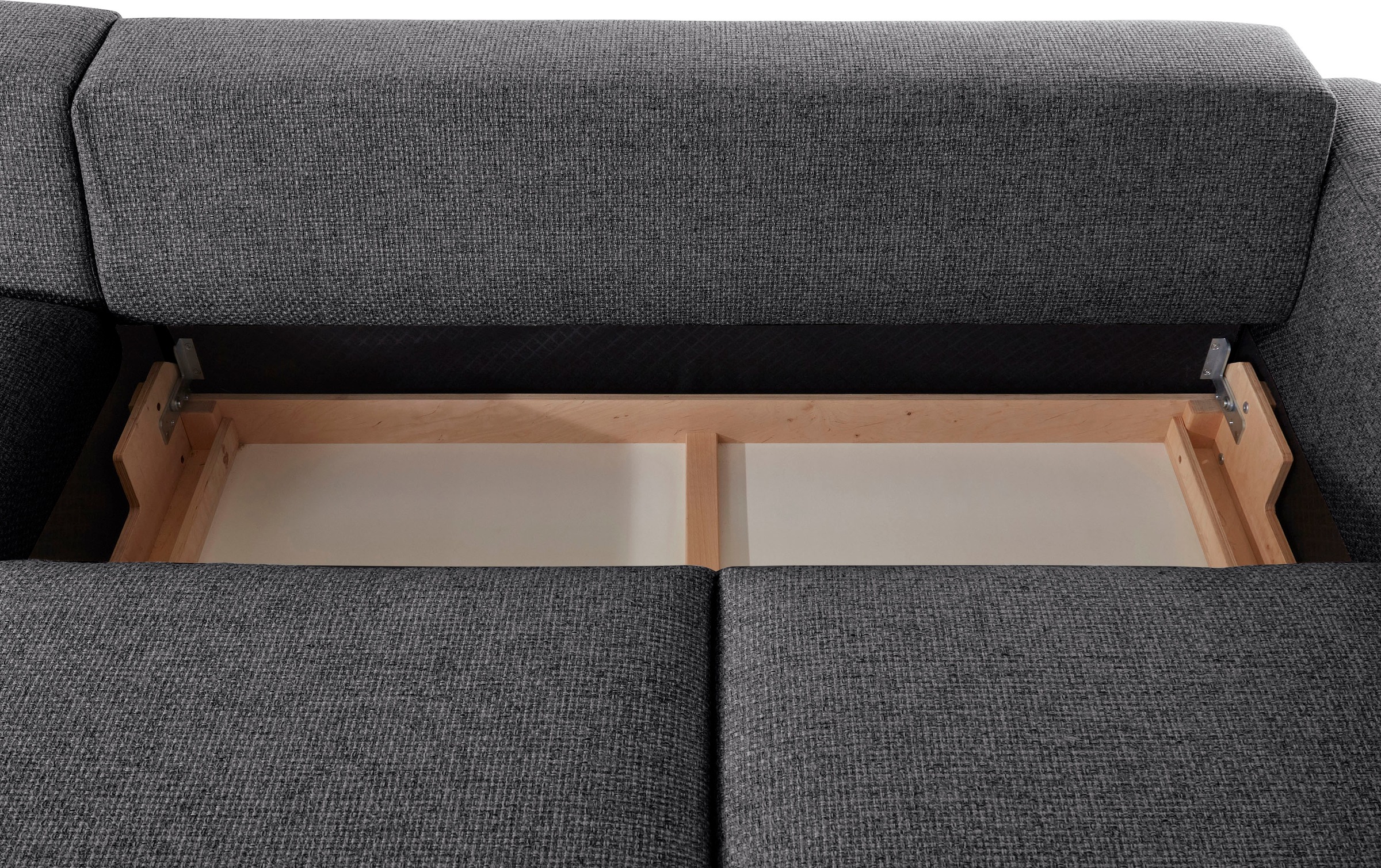 Places of Style Ecksofa »Bloomfield, bequem und elegant, L-Form«, wahlweise mit Bettfunktion und Bettkasten