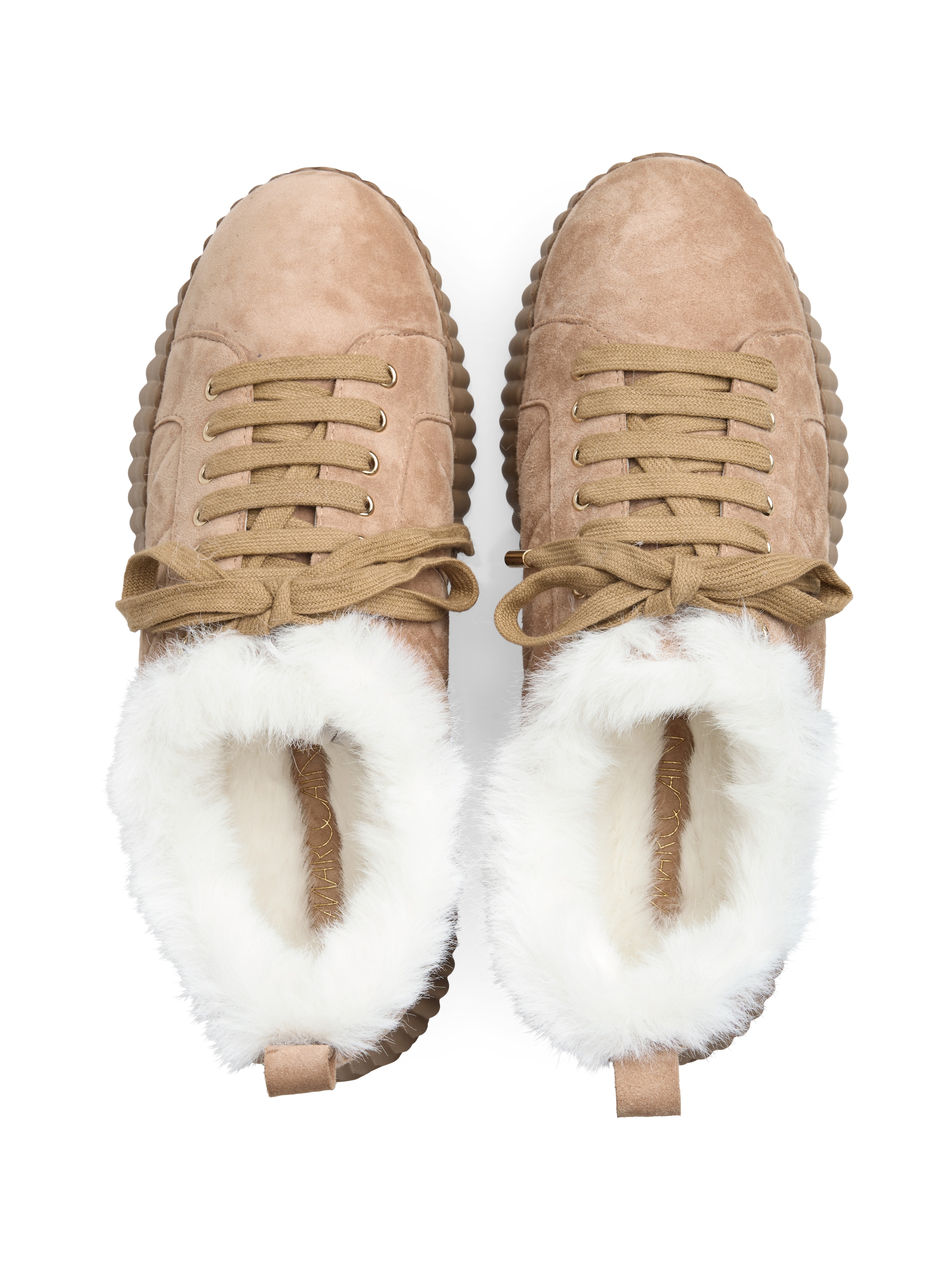 Marc Cain Schnürschuh  Plateau, Wintersneaker mit praktischer Anziehlasche