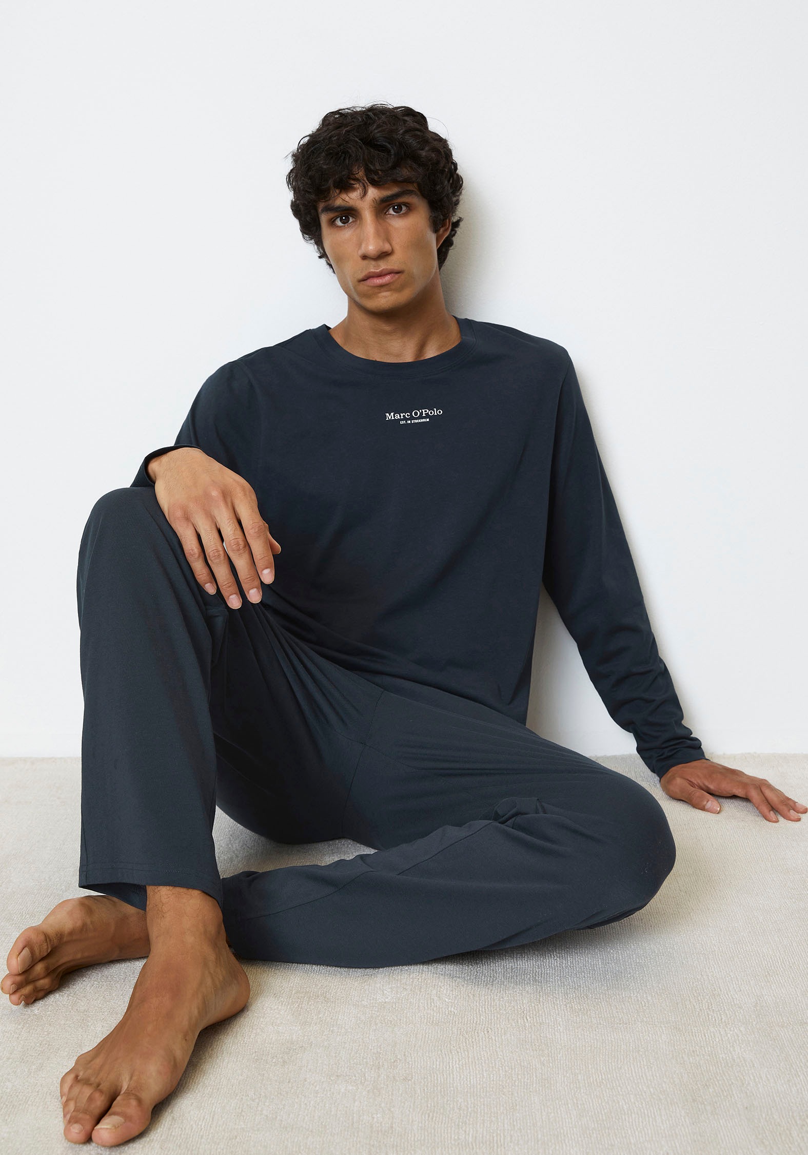 Marc O'Polo Langarmshirt »Mix & Match Cotton«, mit Langarm und Logoprägung