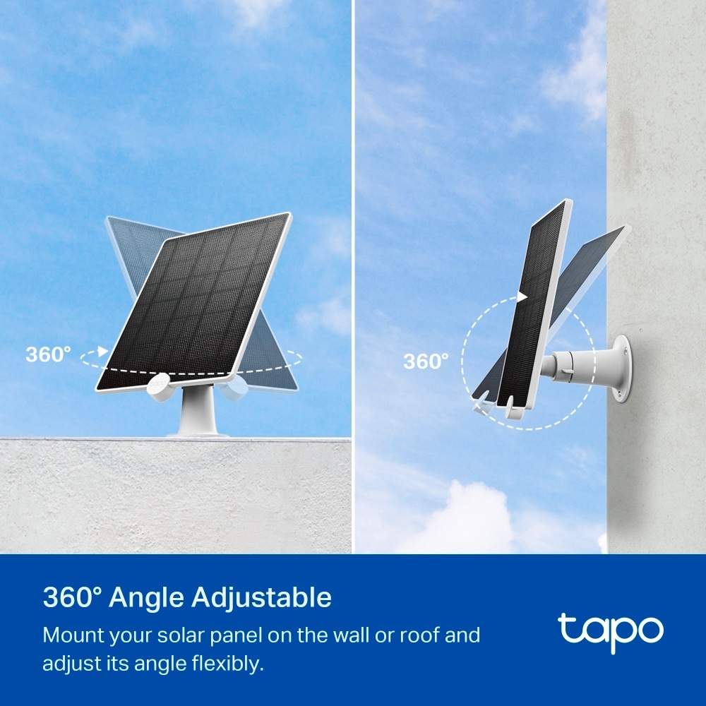 TP-Link Solarladegerät »Tapo A200 Tapo Solar Panel 4,5 Watt«, Solarpanel für Tapo Überwachungskameras