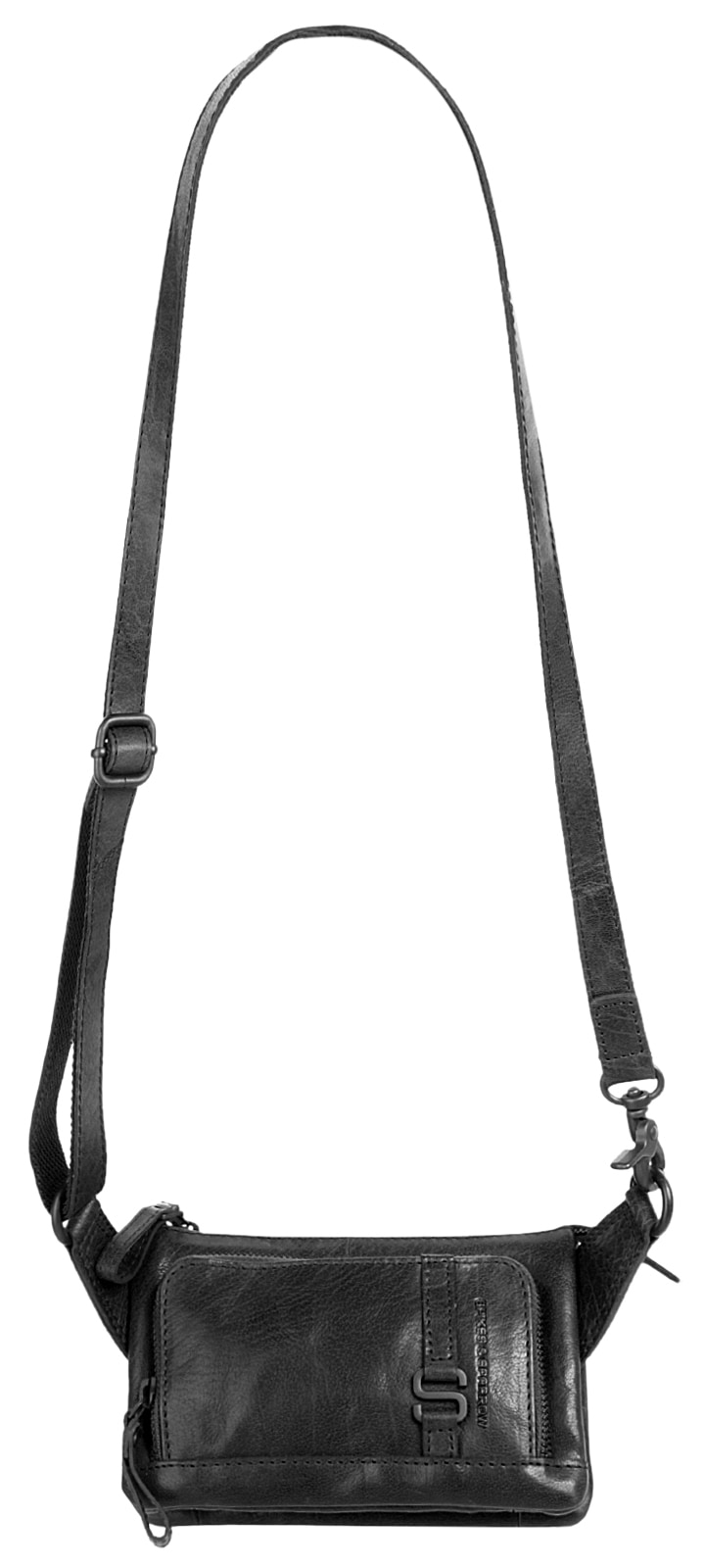 Spikes & Sparrow Gürteltasche, echt Leder