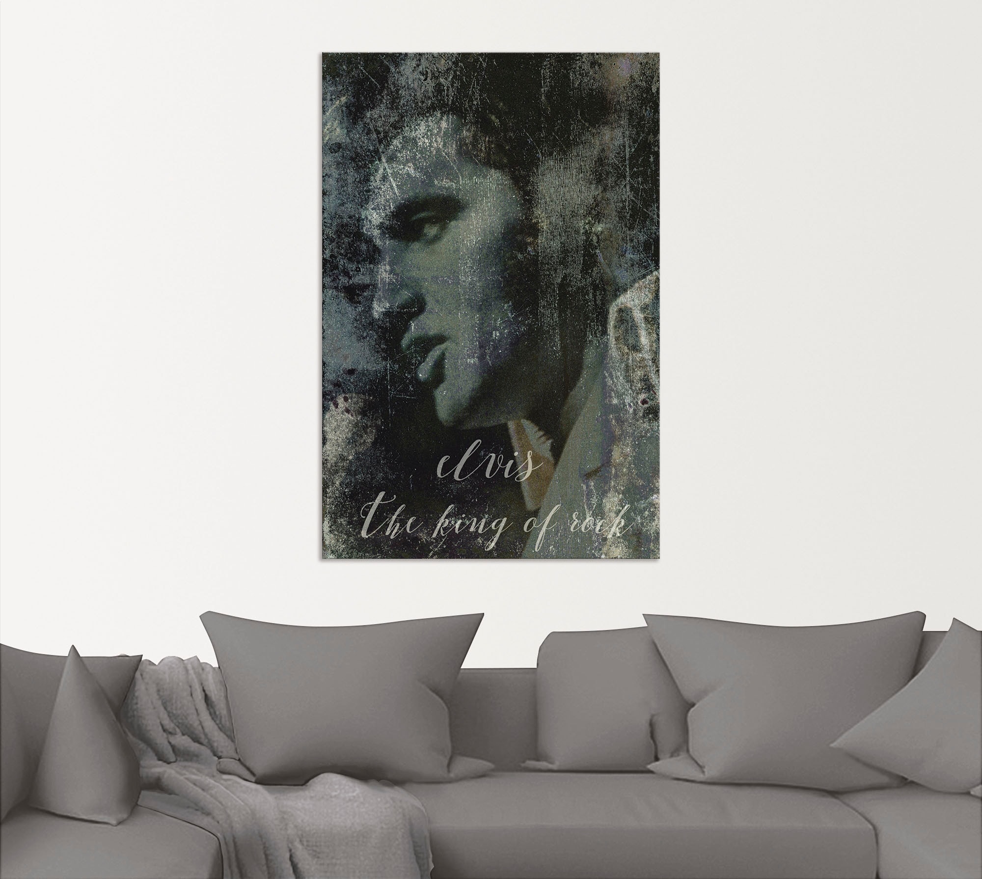 Artland Wandbild »Elvis the King« Musiker 1 Stk. tlg. als Alubild, Leinwandbild, Poster in verschied. Größen