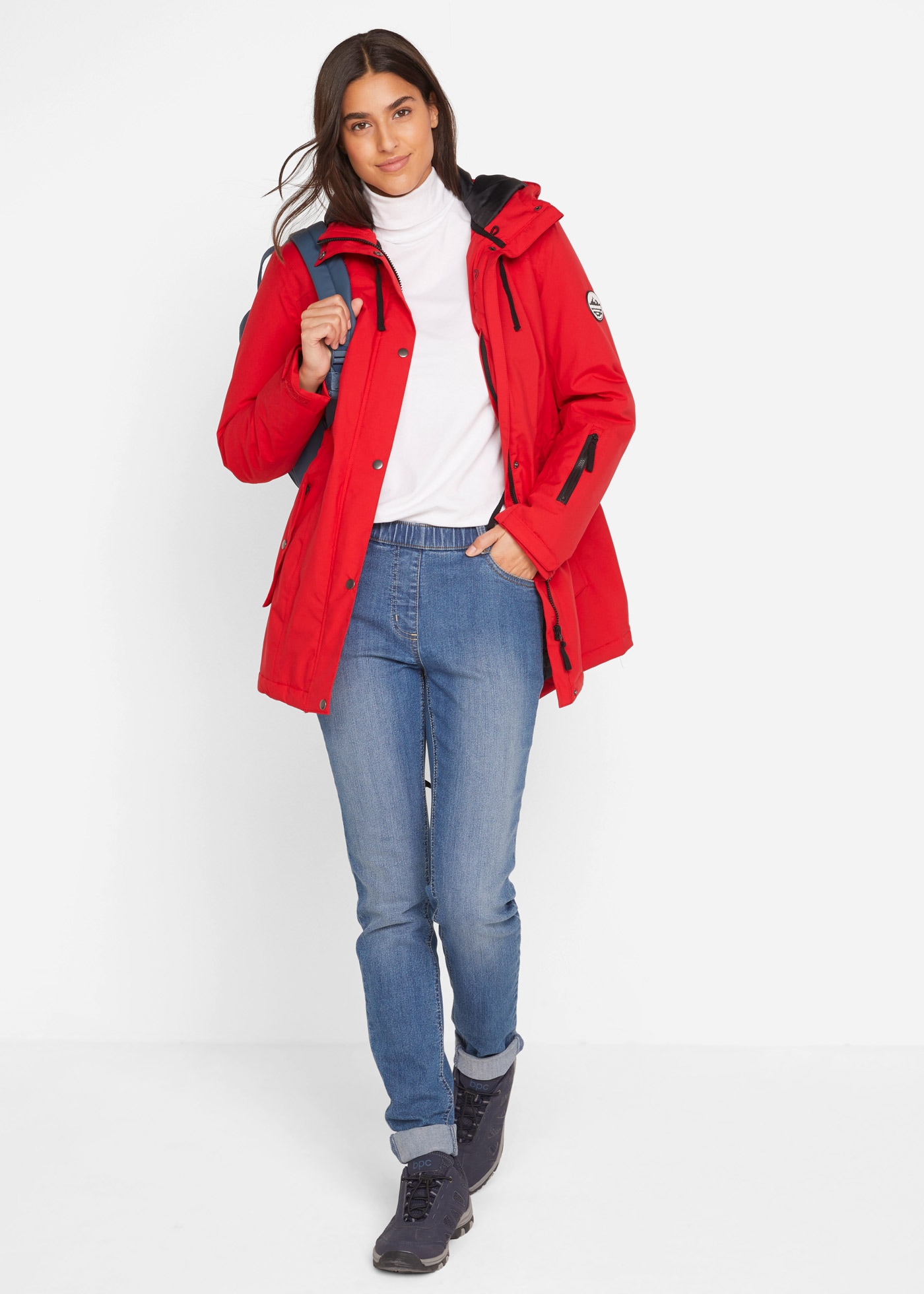 bonprix Funktionsjacke »wasserdichte Funktions-Parka mit Kapuze« mit Kapuze wasserdichte Funktions-Parka mit Kapuze