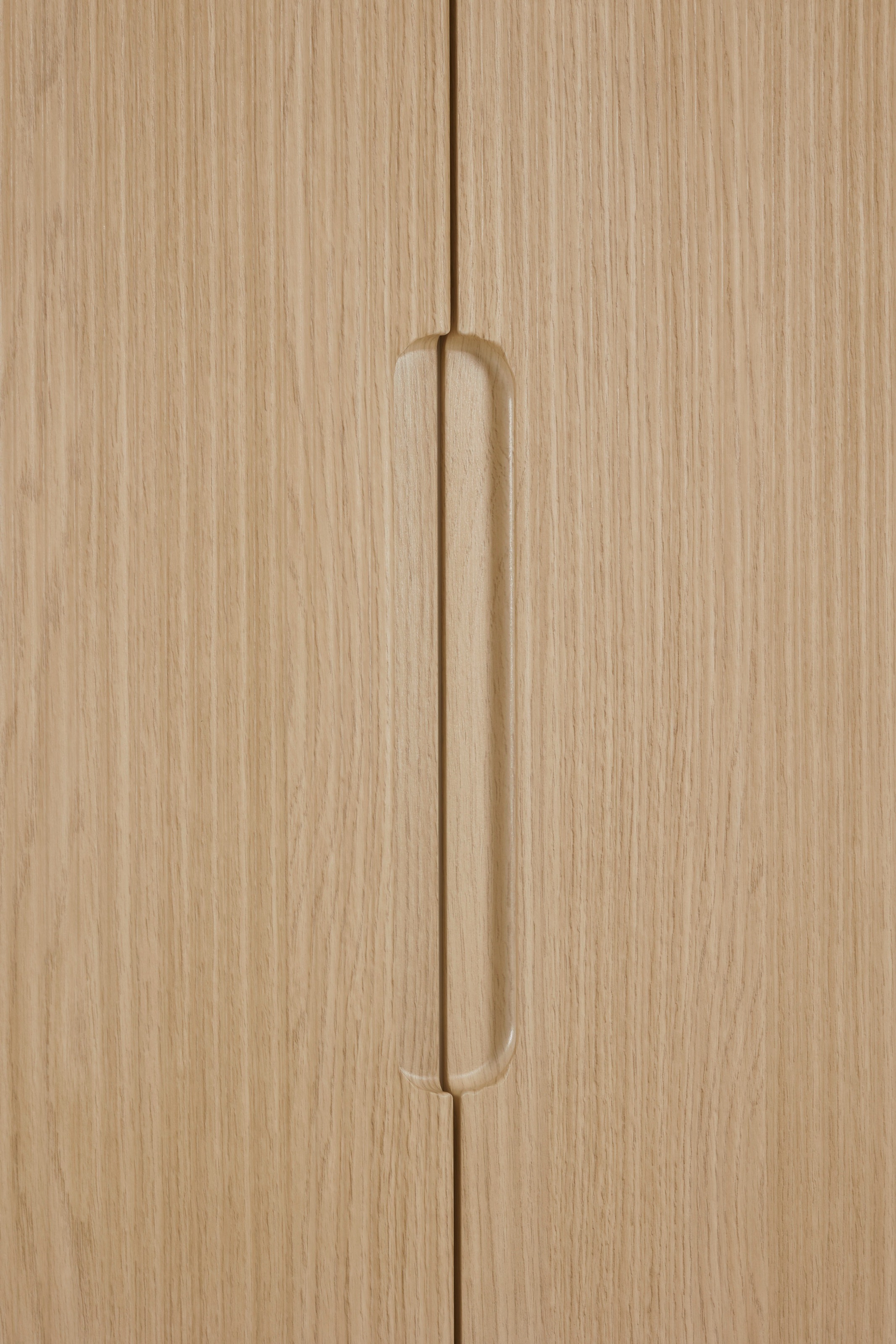 PAIDI Kleiderschrank »JONTE in Beige & Eichefarben mit gerillten Türen, verschiedene Größen« B/H/T ca. 95-141/164-207/40-56cm, mit 2 oder 3 Türen + Tiny-Variante,  stabiler Drehtürenschrank mit Massivholz-Füßen, Soft-Close-Funktion
