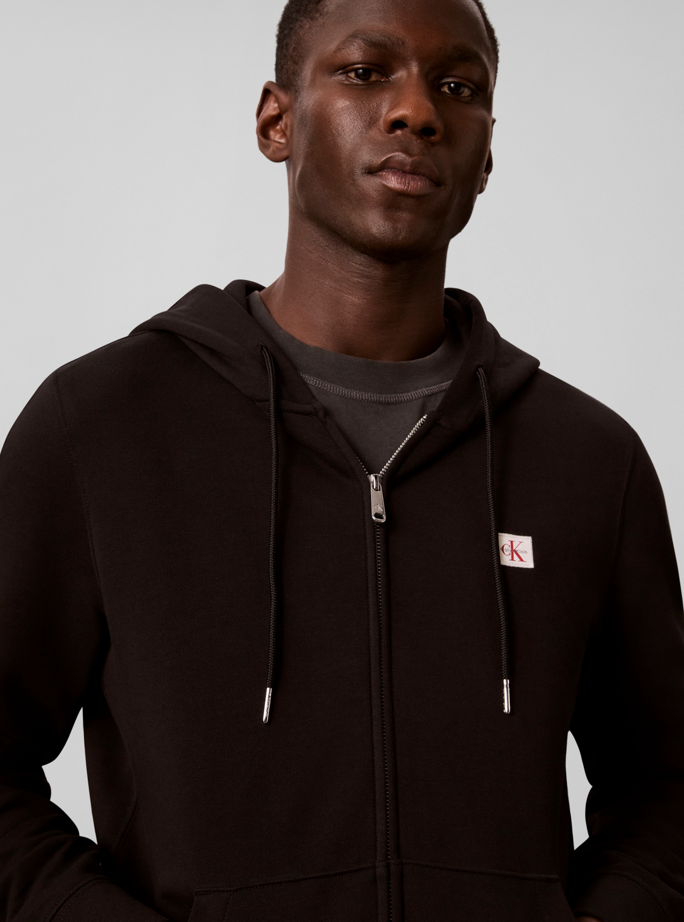 Calvin Klein Jeans Kapuzensweatshirt »WOVEN HOODIE«, Regular fit mit Kapuze
