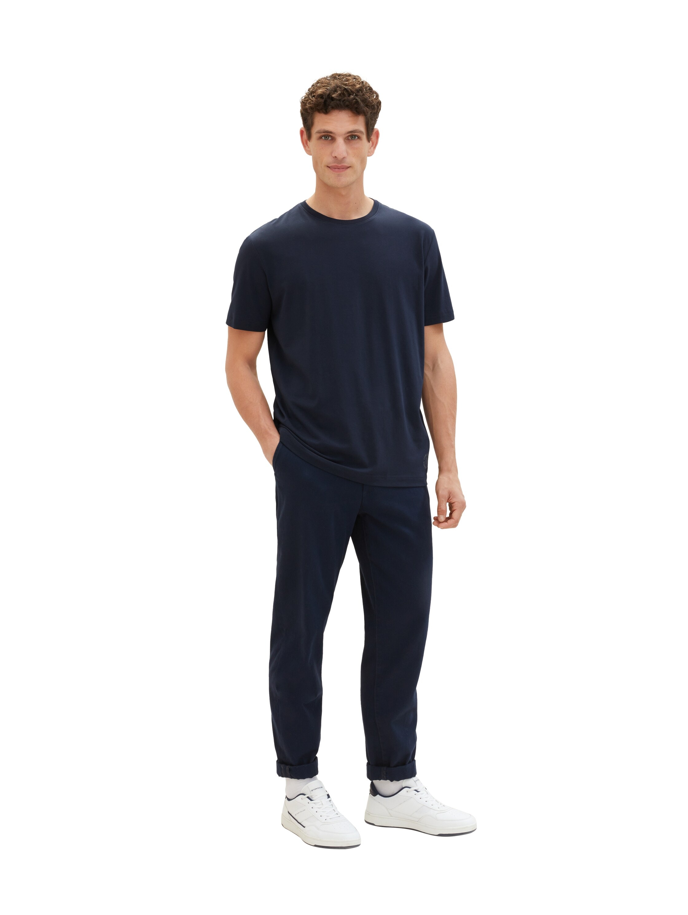 TOM TAILOR Kurzarmshirt, (Packung, 2 tlg.), mit Logo-Print