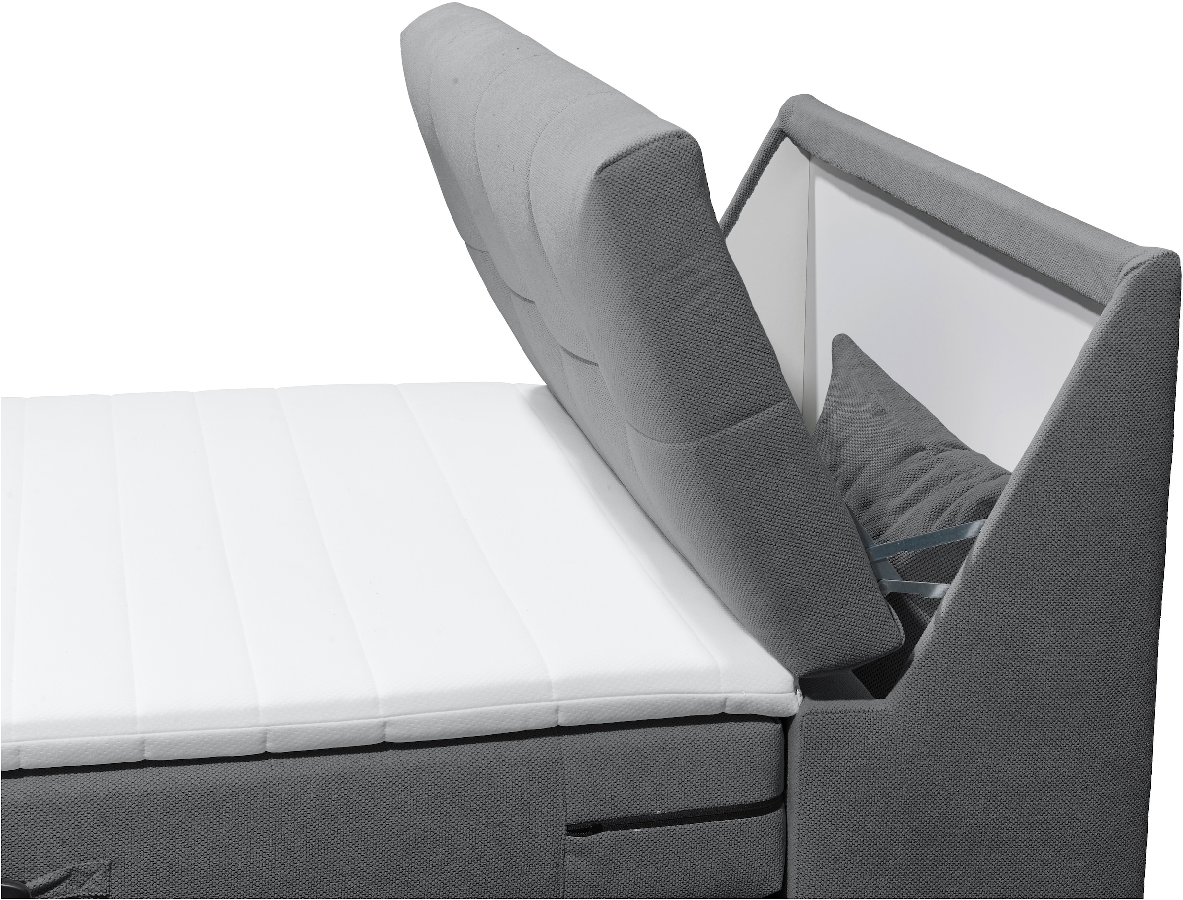 ED EXCITING DESIGN Boxspringbett »Toulouse«, inkl. Motor, inkl. Stauraum im Kopfteil