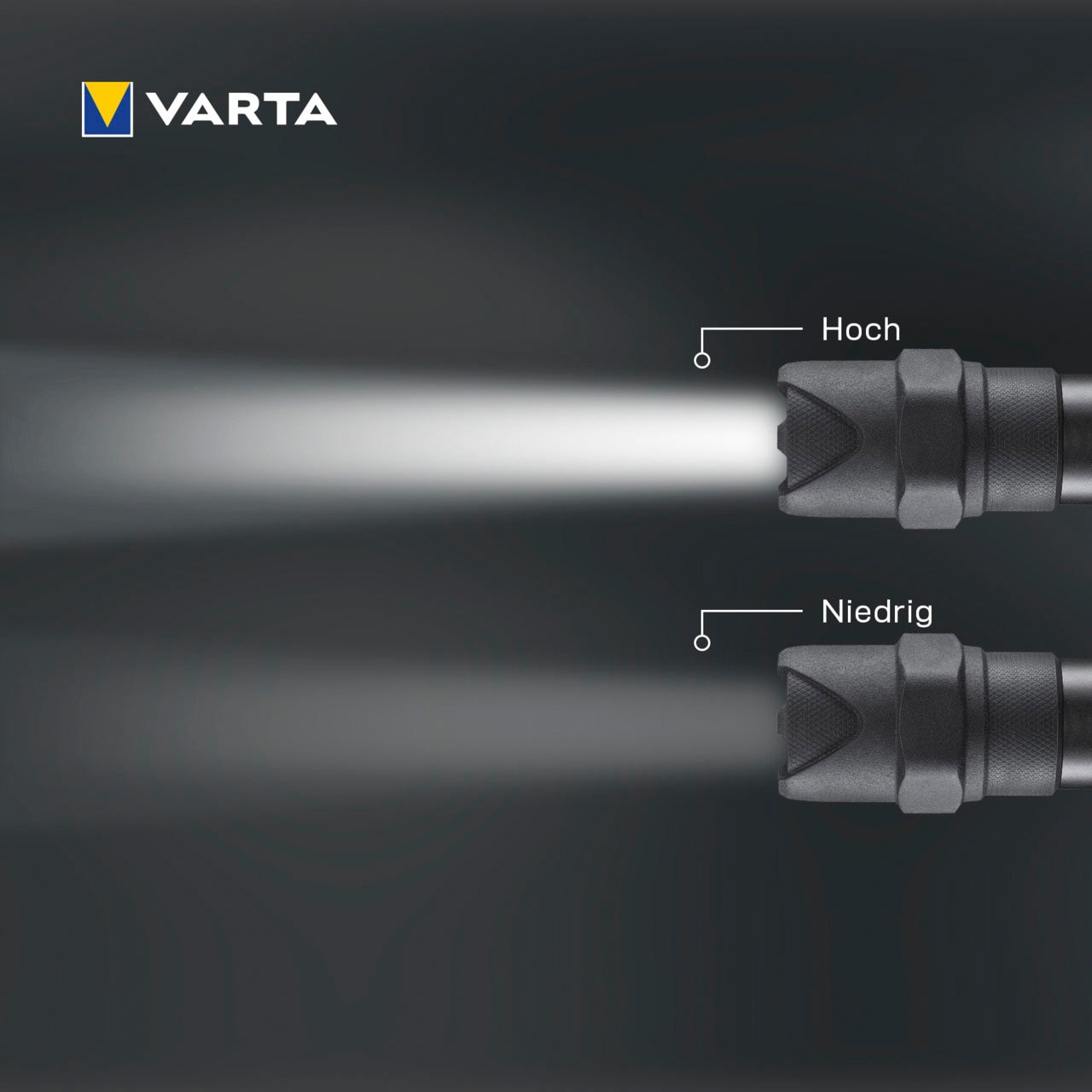 VARTA Taschenlampe »Indestructible F30 Pro 6 Watt LED«, wasser- und staubdicht, stoßabsorbierend, eloxiertes Aluminium Gehäuse