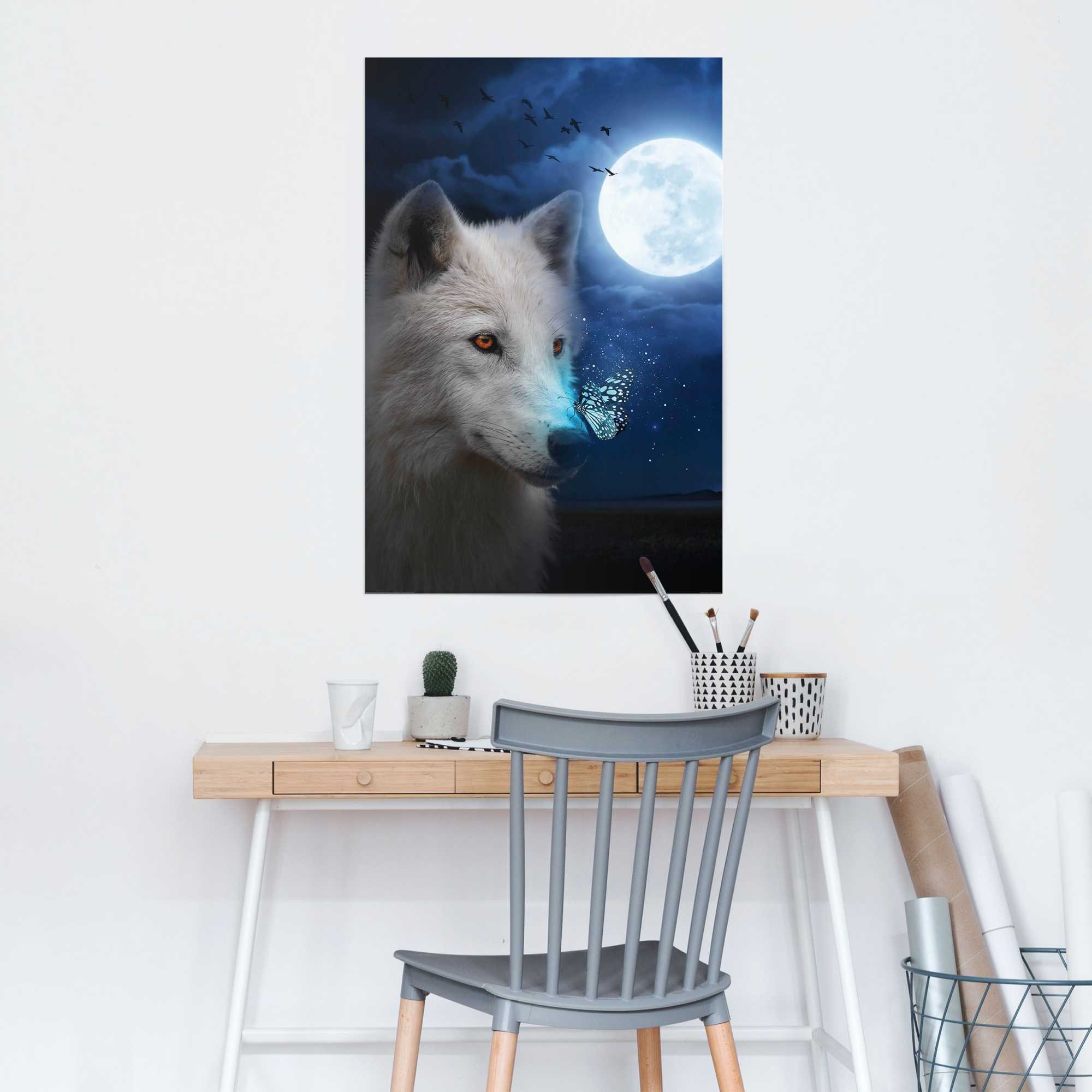 Reinders! Poster »Weißer Wolf«