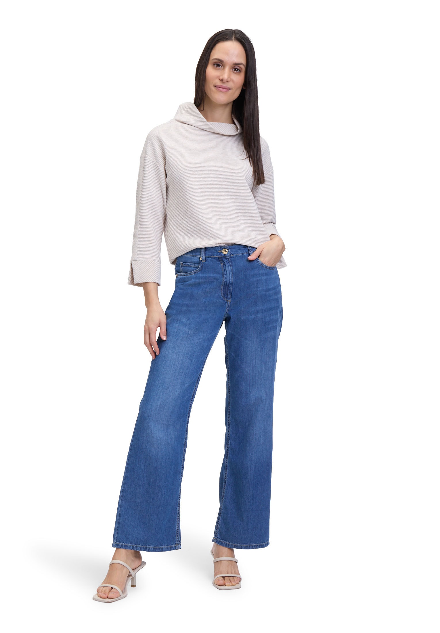 Betty Barclay Sweatshirt »Sweatshirt mit Rippenstruktur«