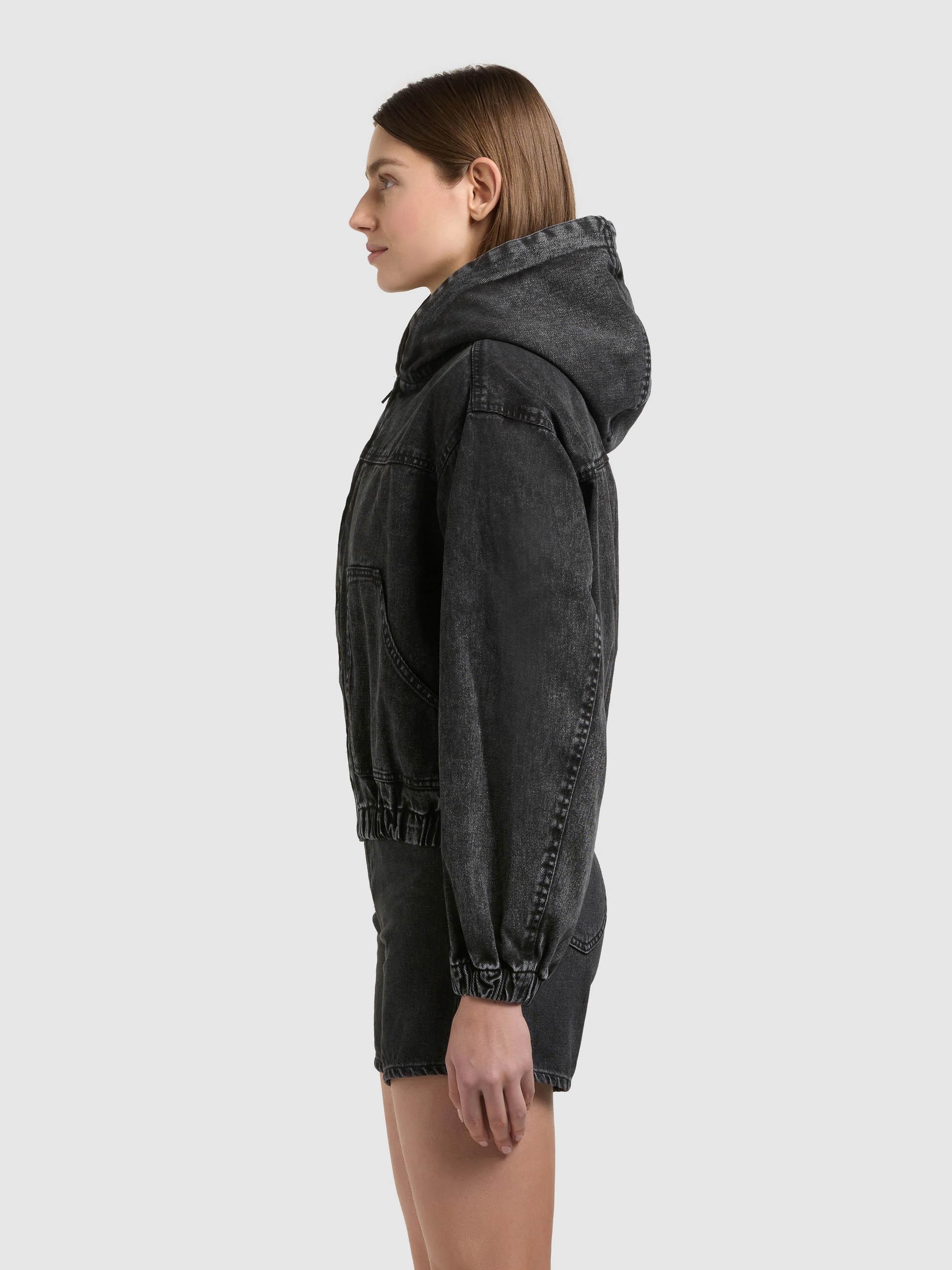 khujo Jeansjacke »Jeansjacke Gretel« mit Kapuze Modische Jacke in Jeans-Optik