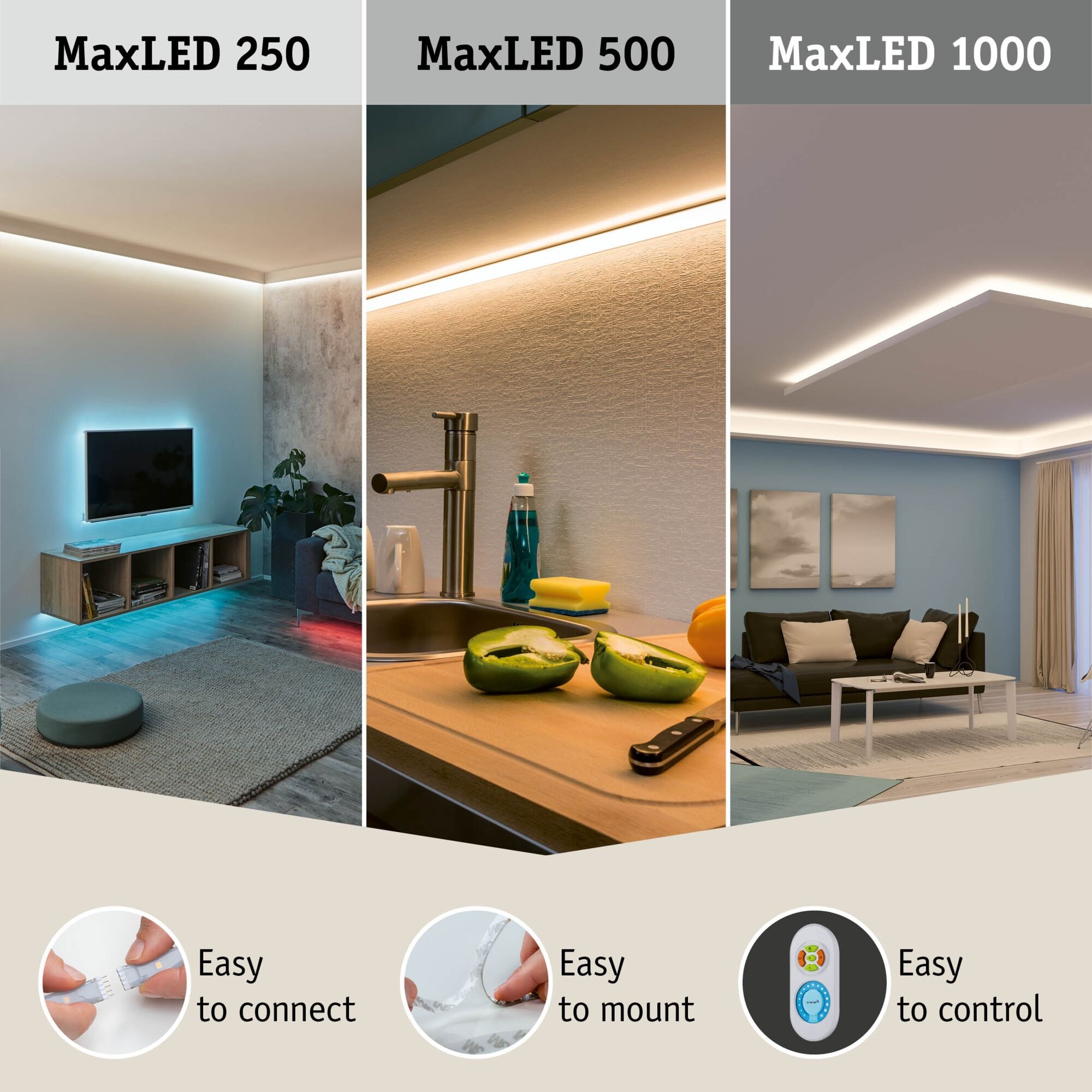 Paulmann LED-Streifen »MaxLED 1000 LED Strip Neutralweiß Einzelstripe«