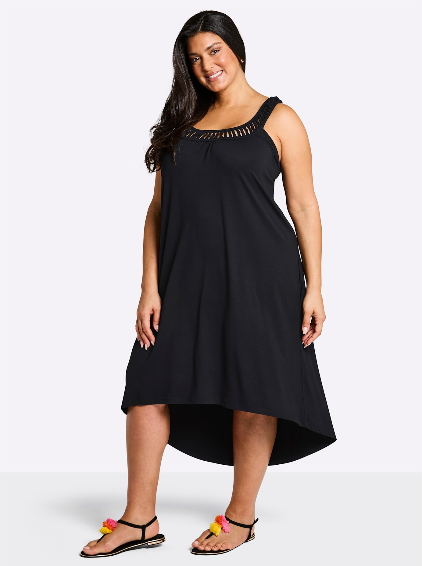 Sheego Jerseykleid »Jersey-Kleid« Eingrifftaschen