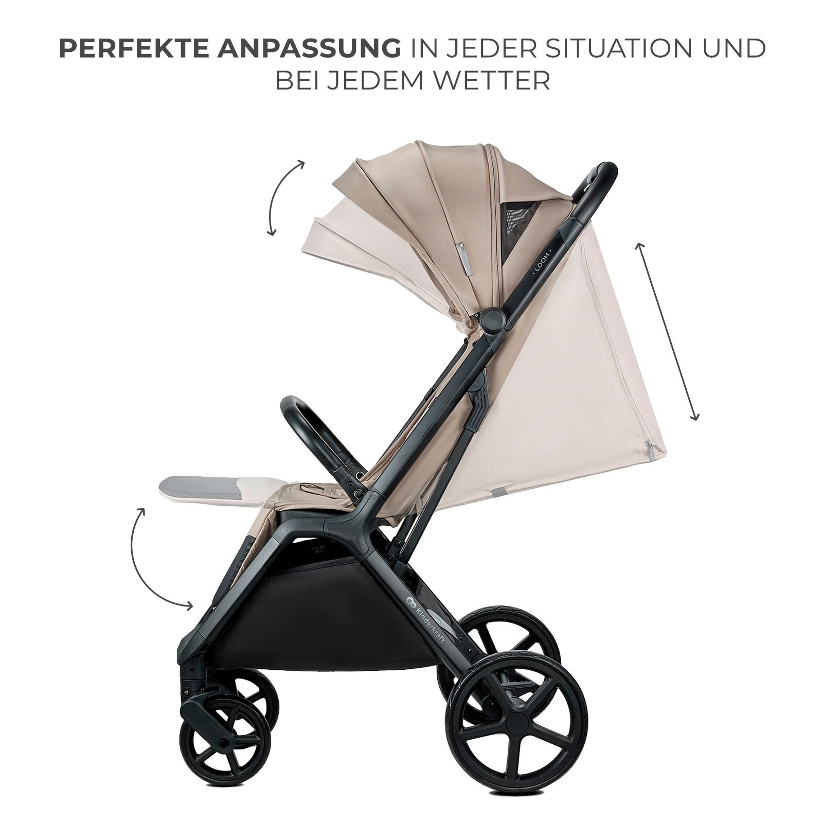 Kinderkraft Kinder-Buggy »LOOM«, 27 kg