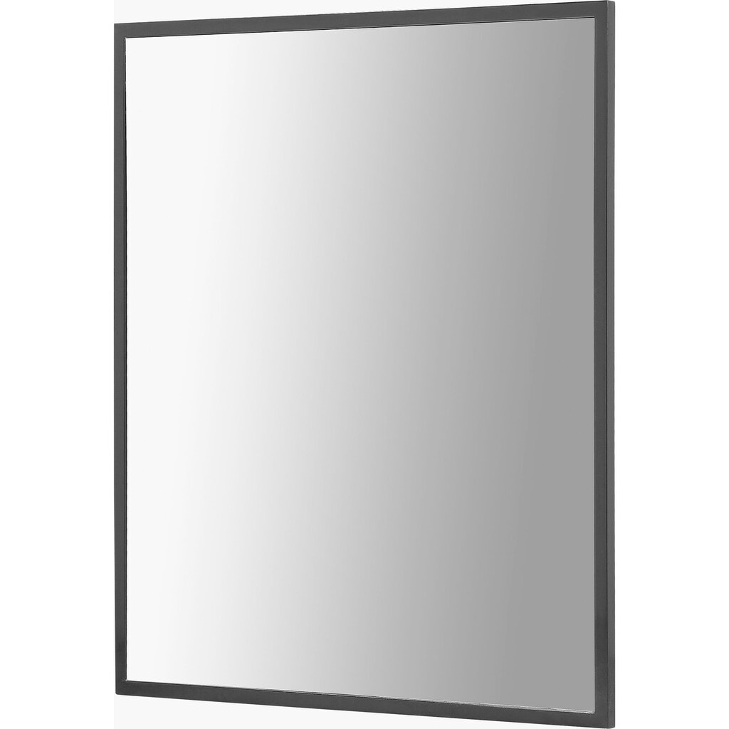 welltime Badspiegel »Pisa Loftstyle modern«, Spiegel Wohnwarumspiegel 60 x 70 cm Metall schwarz