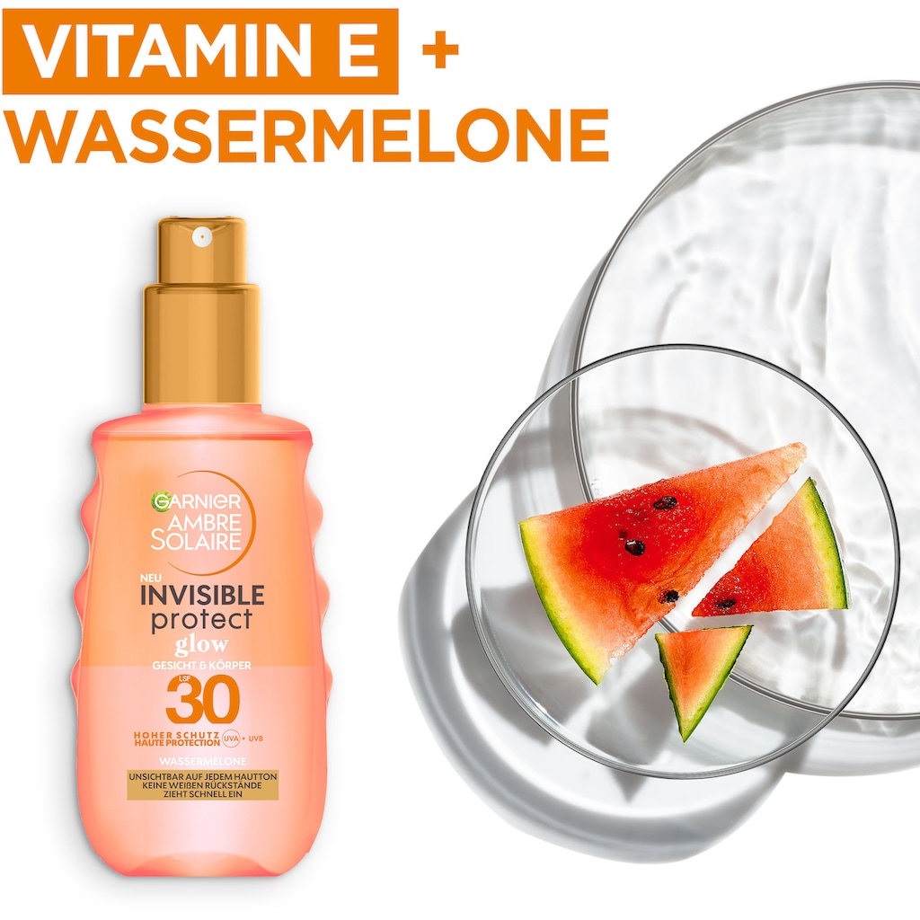 GARNIER Sonnenschutzspray »Invisible Protect Glow LSF30«