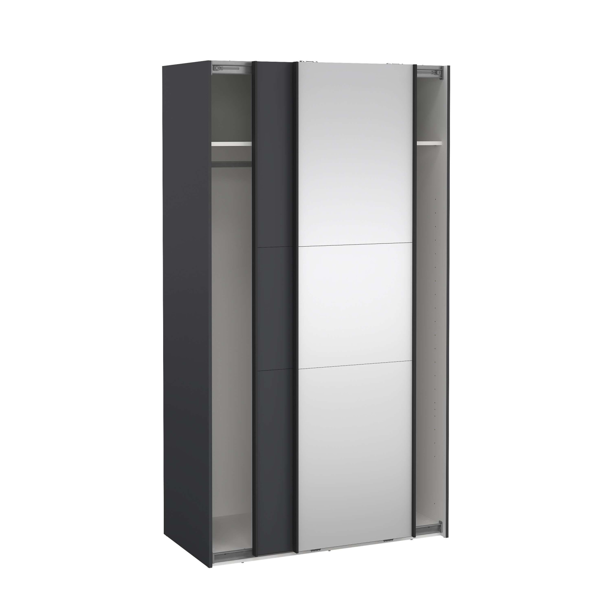 Home affaire Schwebetürenschrank »Como, Kleiderschrank, Schlafzimmerschrank« 1 Schwebetür, 1 Spiegelschiebetür, Kleiderstange, Einlegeboden