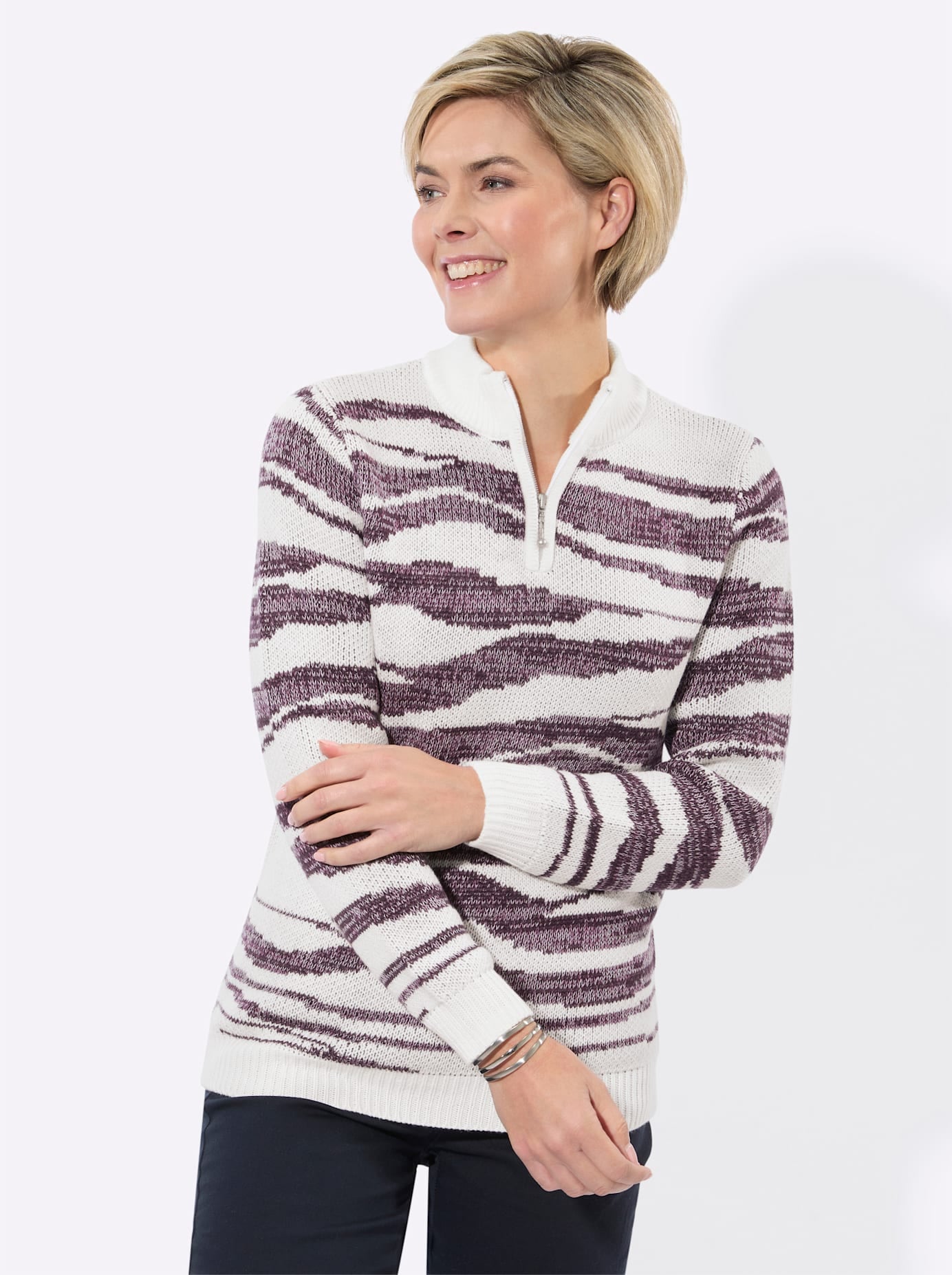 Classic Basics Strickpullover »Jacquard-Pullover«