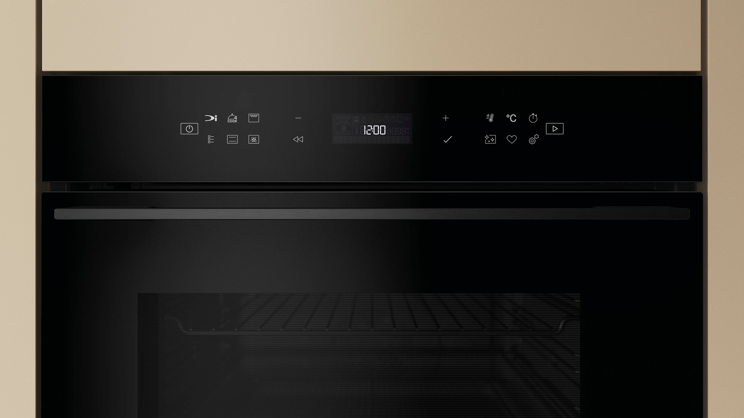BAUKNECHT Einbaubackofen  »BBI78PT1SK«, mit 1-fach-Teleskopauszug, AirFry-Funktion, Pizzafunktion, 1-fach-Teleskopauszug, Pyrolyse