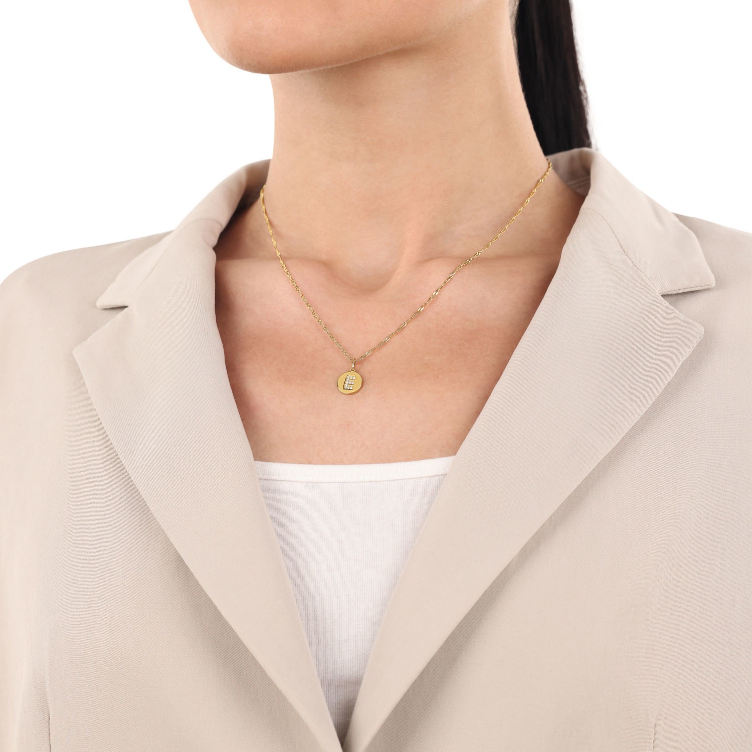 Amor Buchstabenanhänger »A-Z«  mit Zirkonia (synth.)