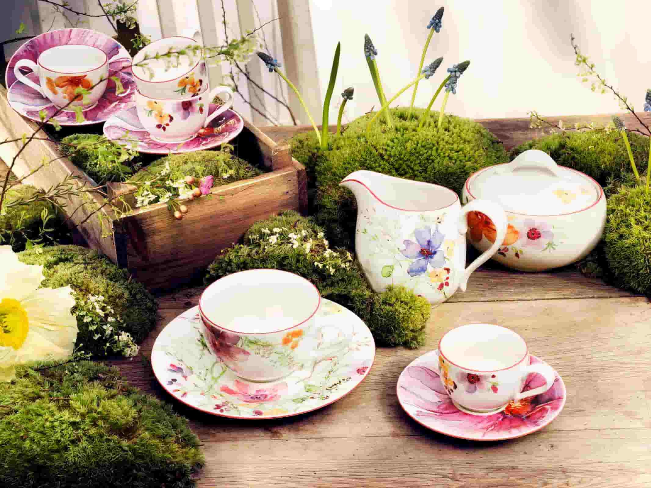 Villeroy & Boch Untertasse »Kaffee Untertasse Mariefleur Basic ø 16 cm 6er Set bunt«