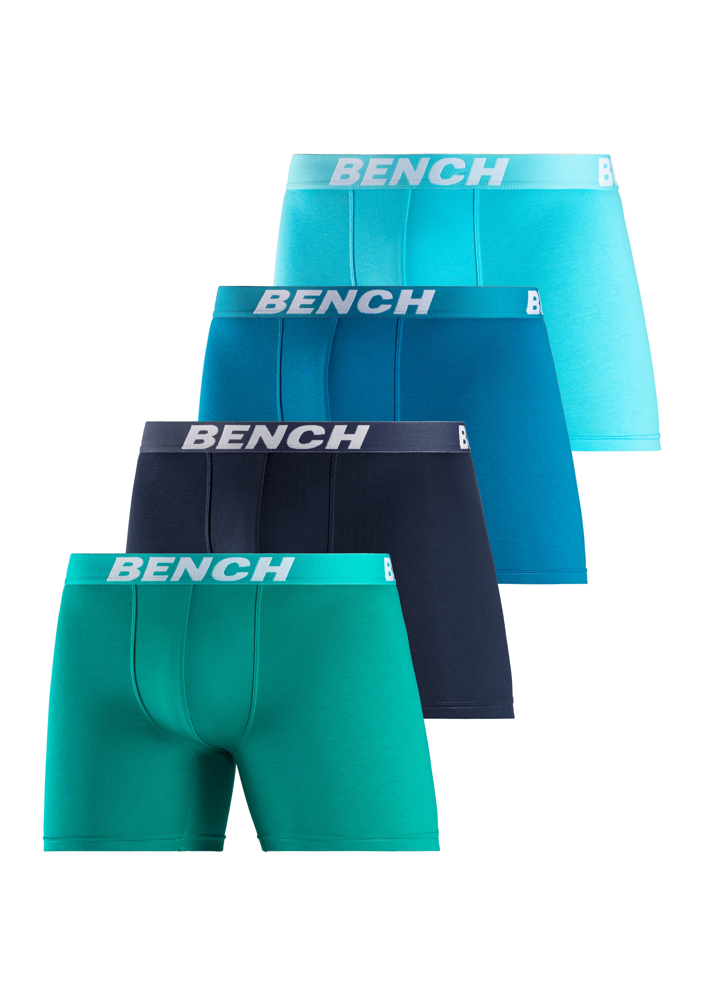 Bench. Boxer »Boxershorts für Herren«, (Packung, 4 St.), mit längerer Beinform aus...