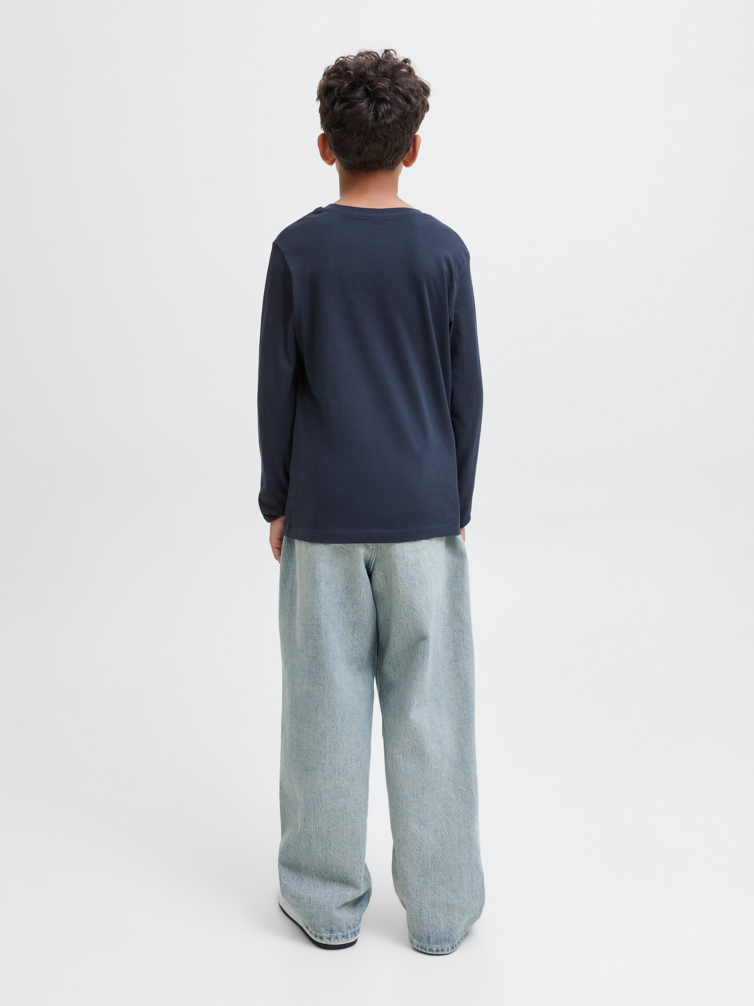 Jack & Jones Junior T-Shirt »JJGEPLAS TEE LS CREW NECK 2PK MP JNR«, (Packung, 2 tlg.)