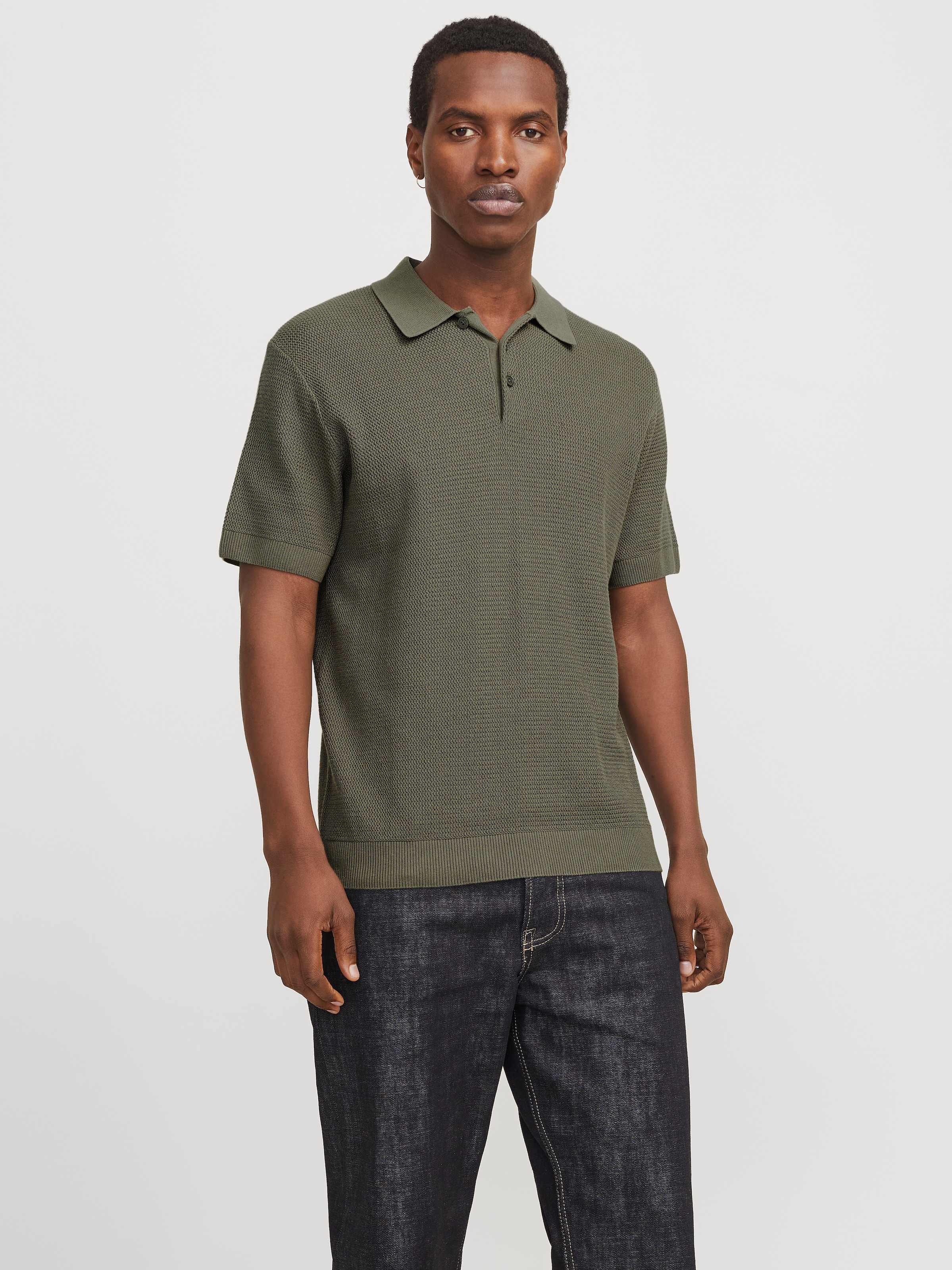 Jack & Jones Polokragenpullover »JPRCCCOOPER KNIT POLO SS SN«