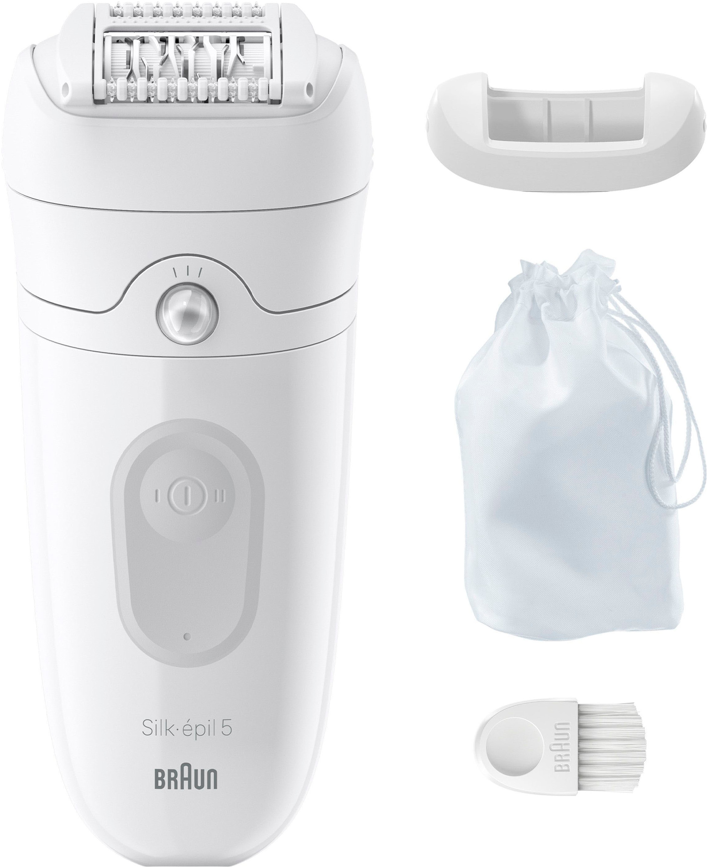 Braun Epilierer »Silk-épil 5 5-011«, Wet&Dry, mit Aufbewahrungsbeutel