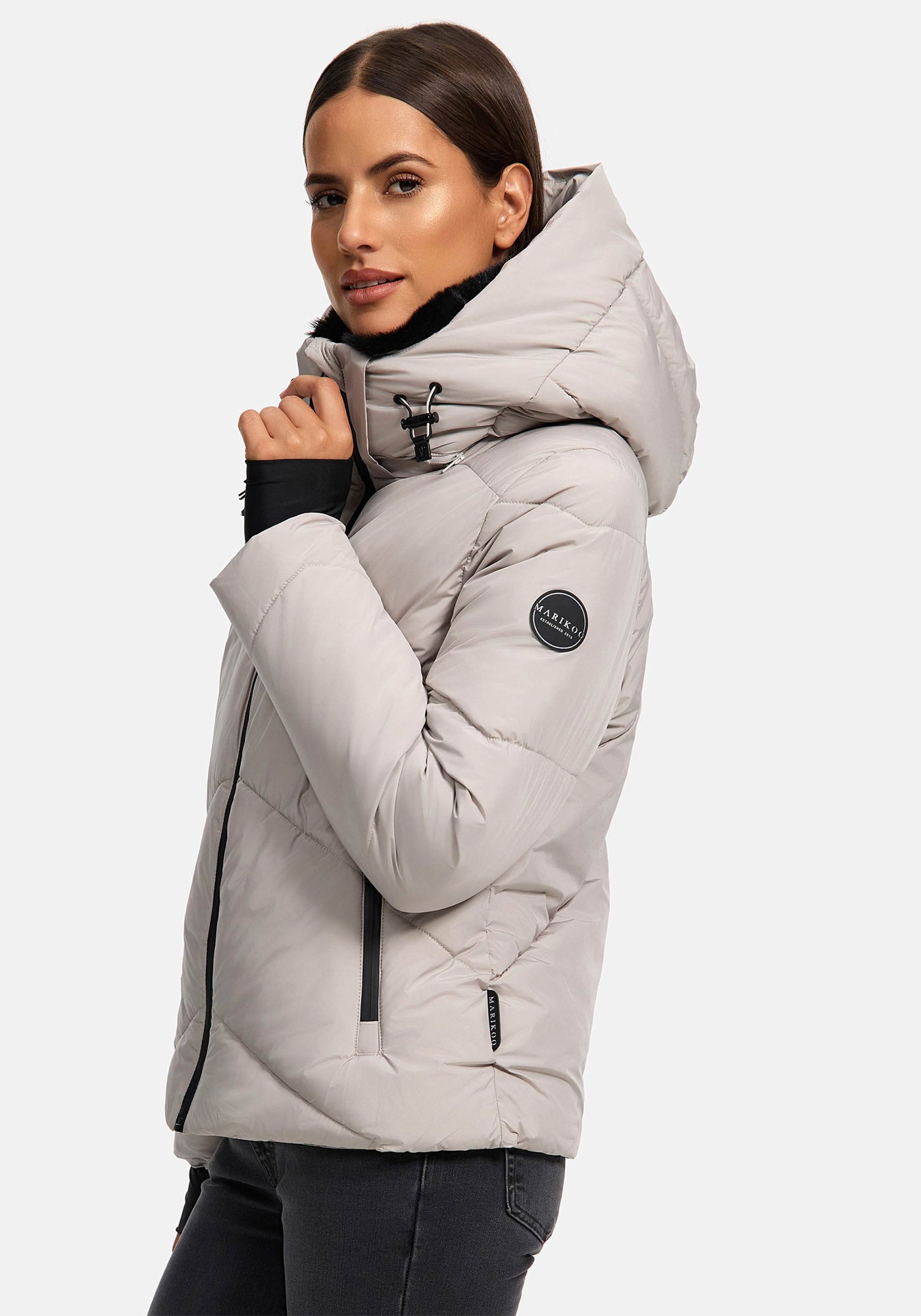 Marikoo Winterjacke »Marikoo Simaraa kurze Damen Winter Steppjacke N007«