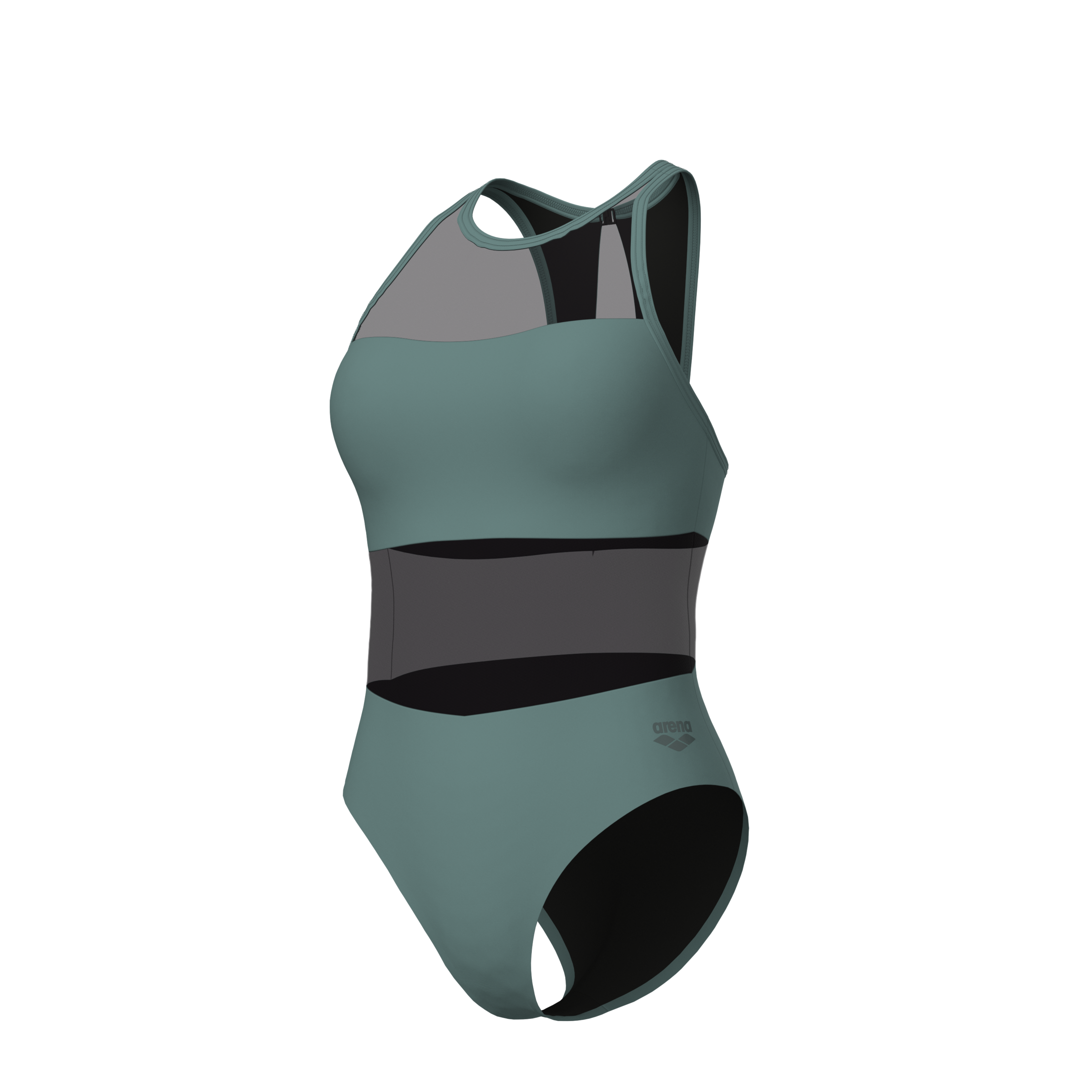 Arena Badeanzug »arena Feel Damen Mesh Panels Vent Back Badeanzug«, (1 St.)