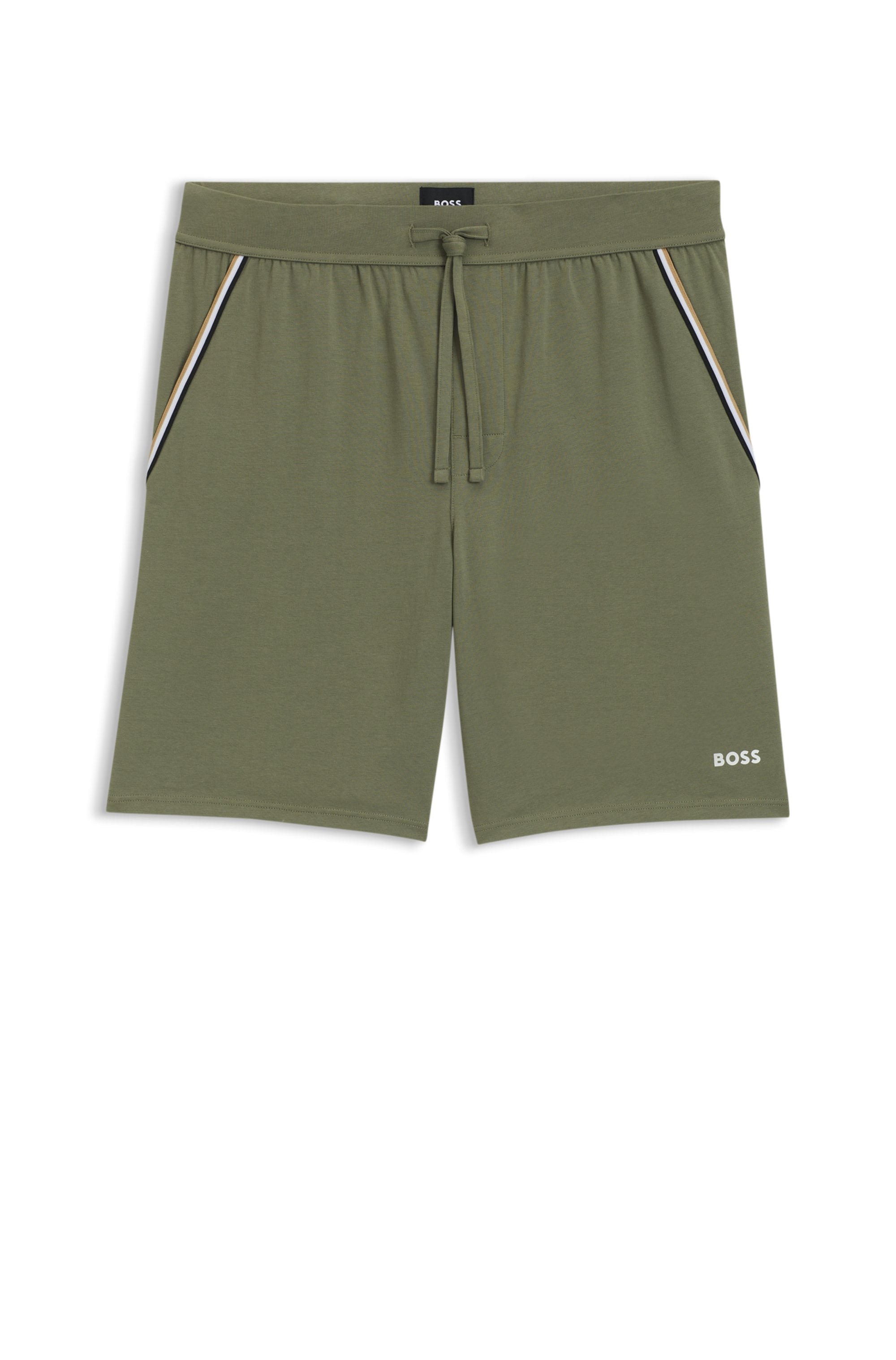 BOSS Pyjamashorts »Unique«, aus elastischer Baumwolle mit Tape-Details