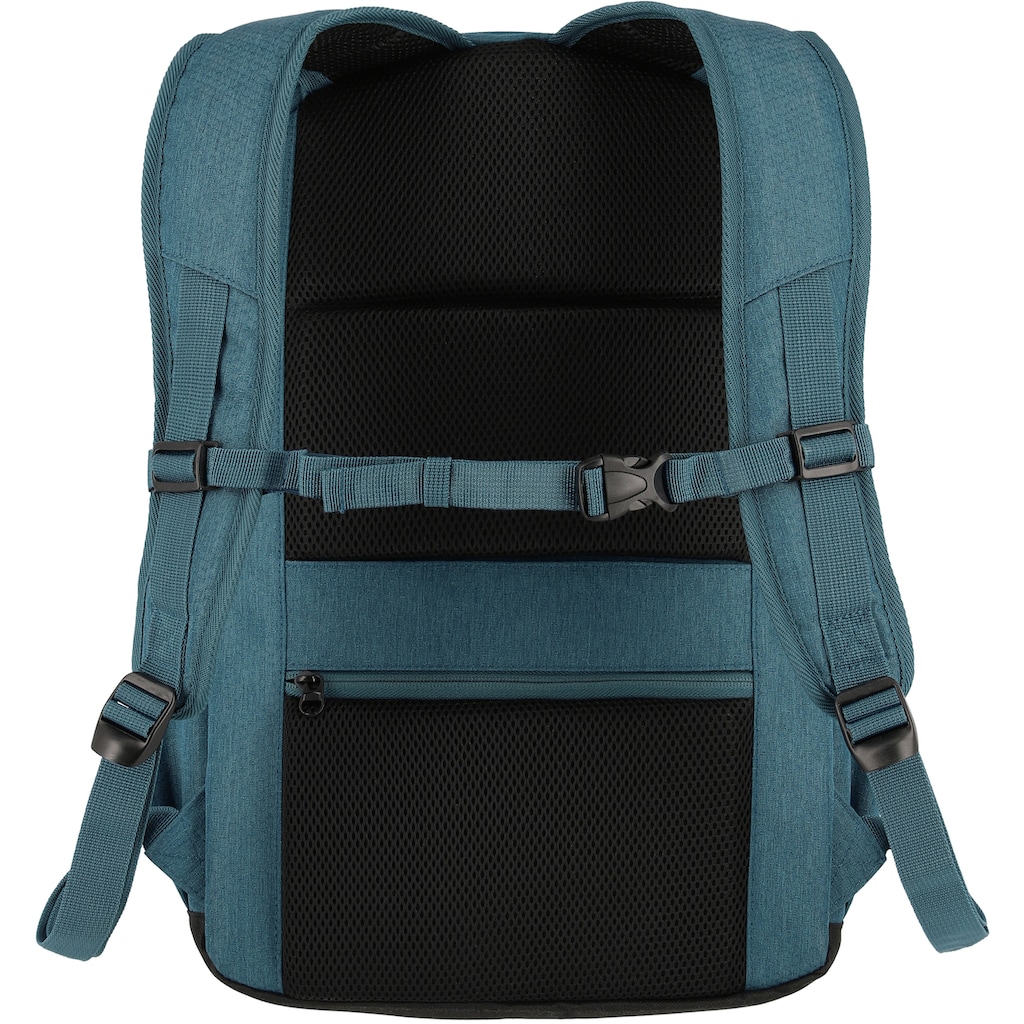 travelite Laptoprucksack »Kick Off L, 45 cm, petrol«, Freizeitrucksack Arbeitsrucksack Schulrucksack Reiserucksack