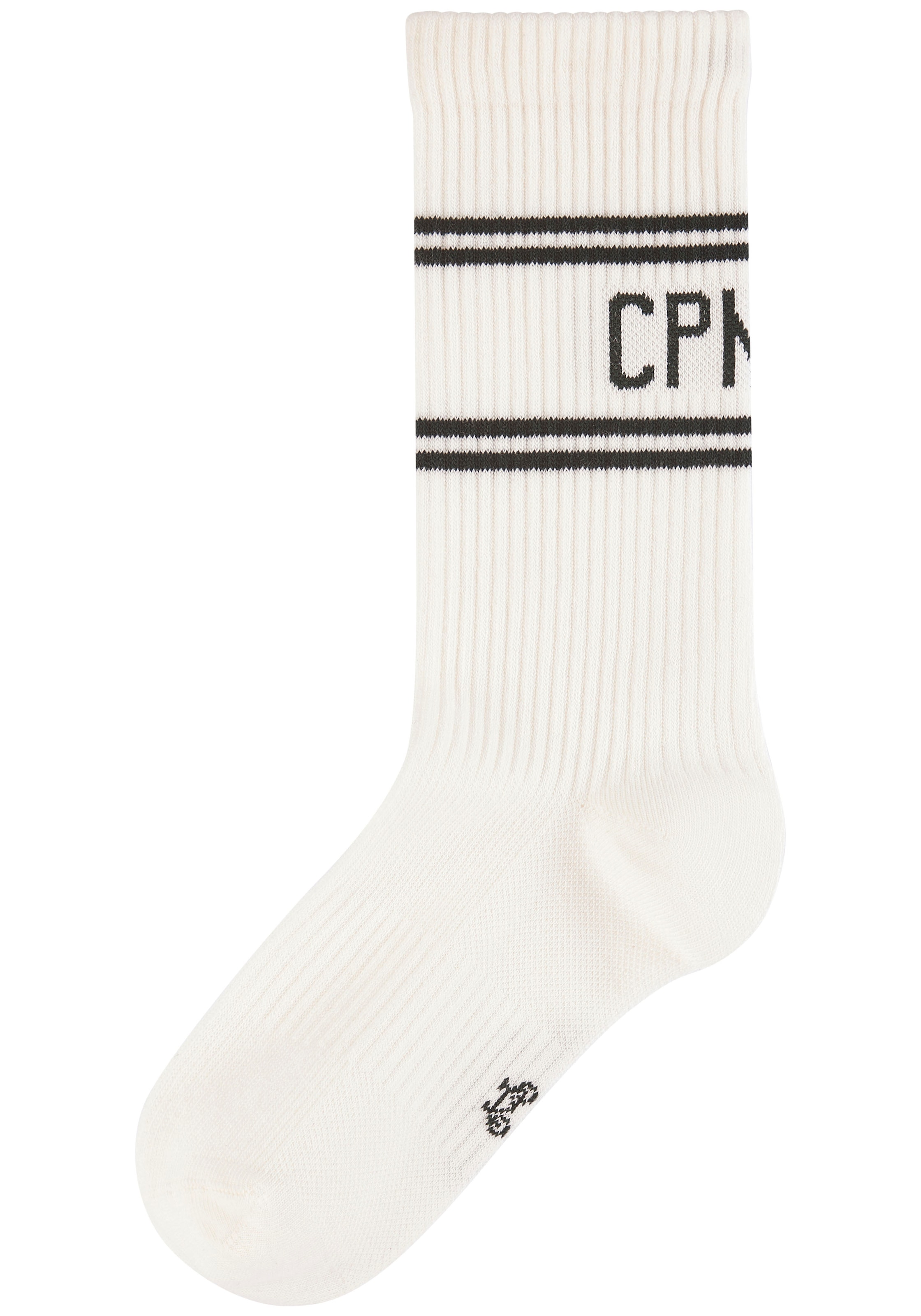 Copenhagen Studios Langsocken, (Packung, 2 Paar), mit Pikeé-Struktur unter der Sohle