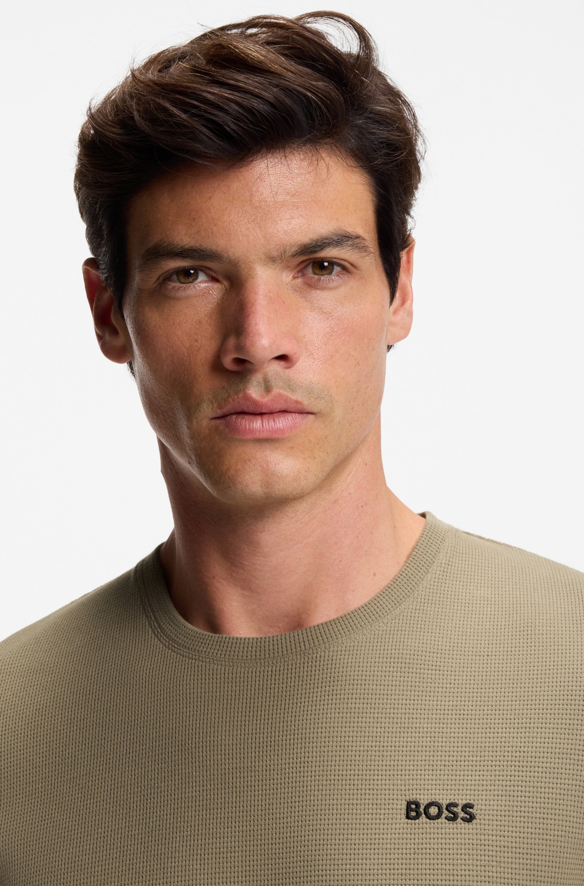 BOSS Pyjamaoberteil »Waffle T-Shirt«