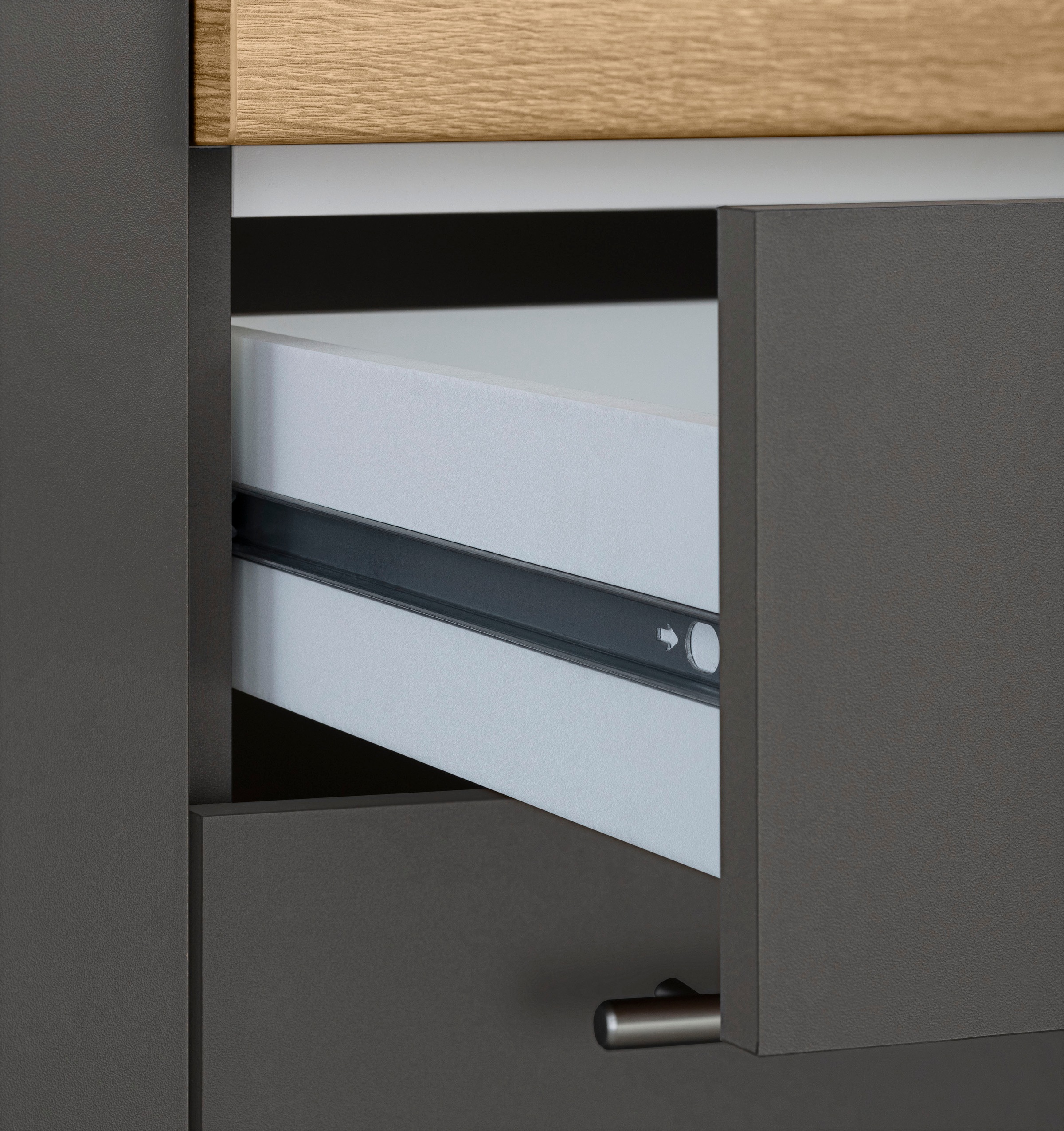 wiho Küchen Küchenzeile »Unna« mit E-Geräten, Breite 220 cm