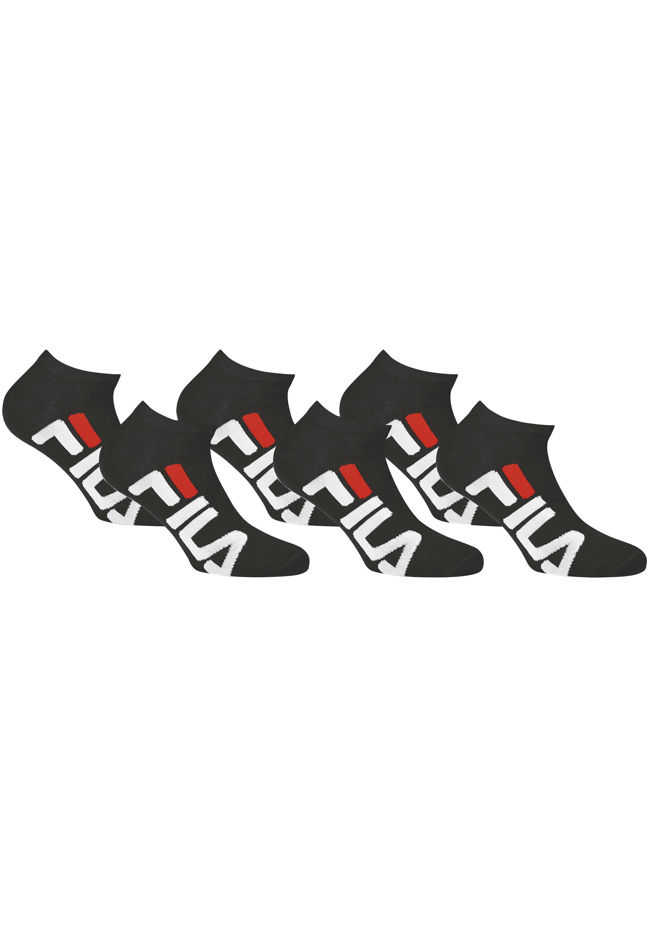 Fila Sneakersocken, (Packung, 6 Paar), Großer Markenschriftzug seitlich
