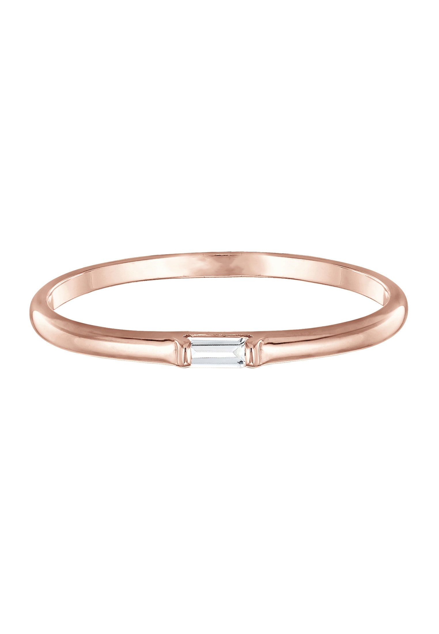 Elli Premium Verlobungsring »Ring Verlobungsring Topas Weiß 750 Rosegold«
