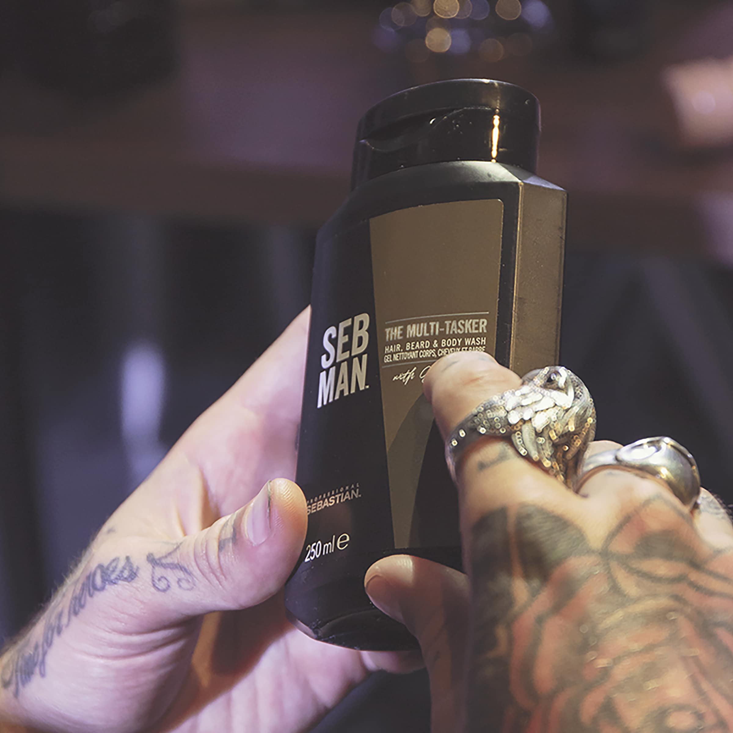 SEB Man Haarshampoo »Multitasker« sanfte Reinigung für Bart, Haare und Körper, frischer Duft