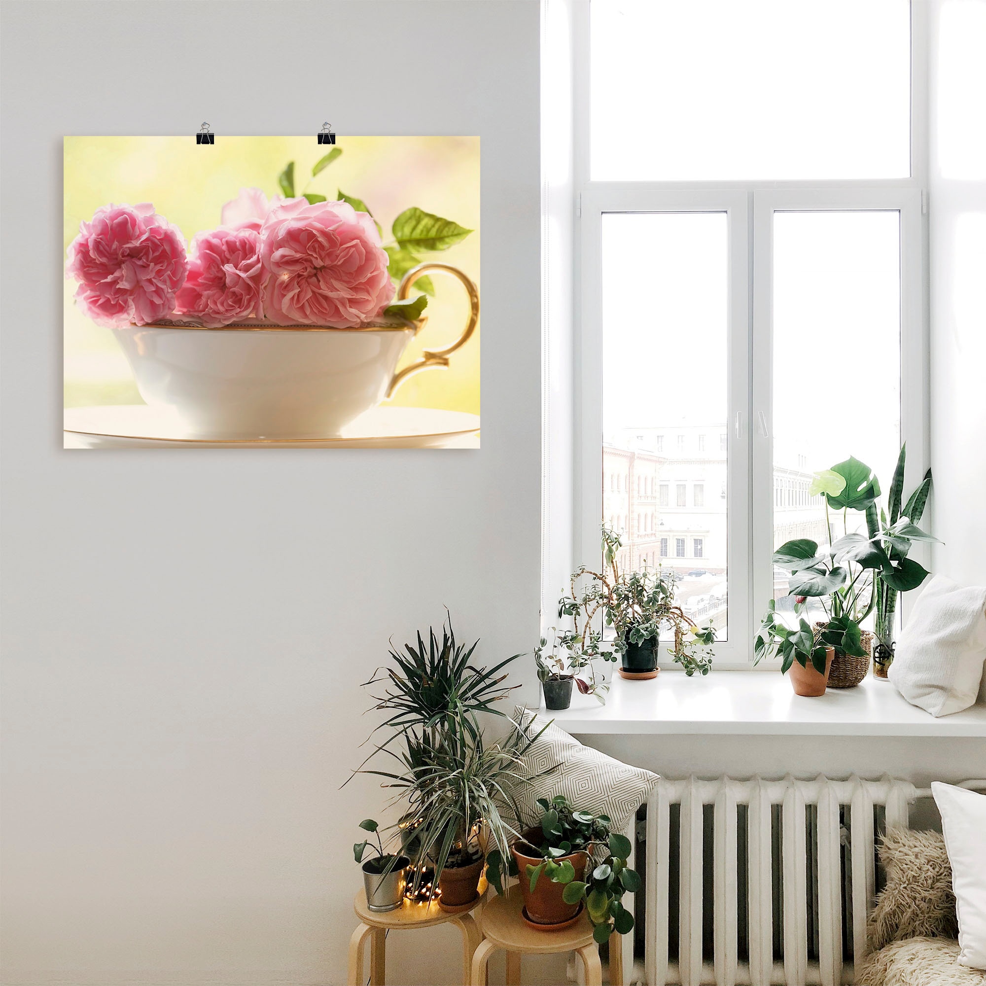 Artland Wandbild »Vintage Rosen« 1 Stk. tlg. als Leinwandbild, Poster, Wandaufkleber in verschied. Größen