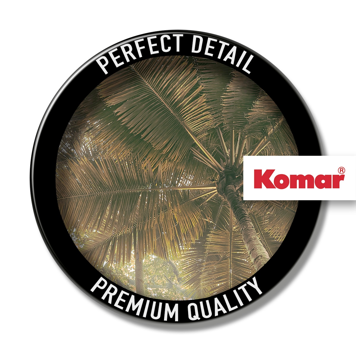 Komar Fototapete »Digitaldruck Vlies -  Palms Panorama - Größe 300 x 250 cm« bedruckt | floral | geblümt | gemustert | tropisch glatt Wohnzimmer, Schlafzimmer